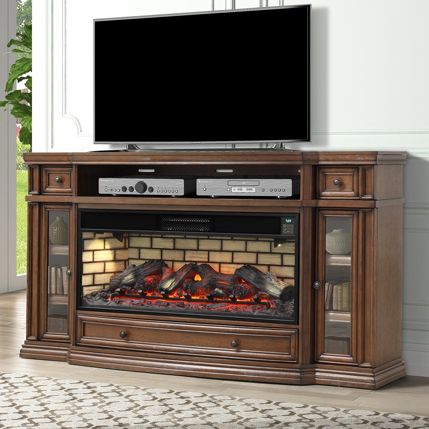 KLAMATH 75¨ ELECTRIC FIREPLACE MANTLE - Image 1