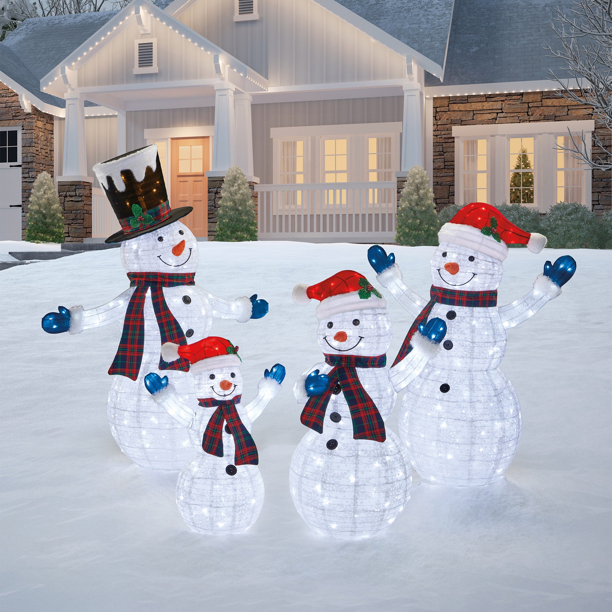 SNOWMAN FAMILY SET OF 4 - Image 1