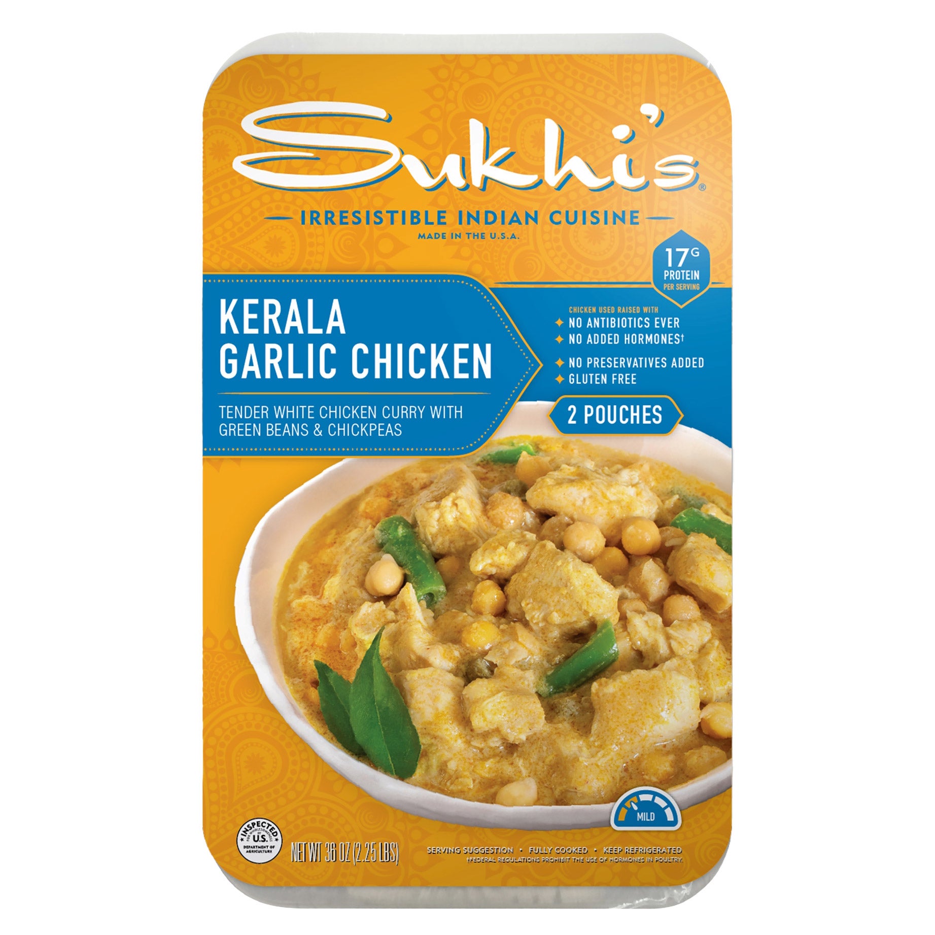 SUKHI'S KERALA GARLIC CHICKEN 2 PACK 18 OUNCES EACH