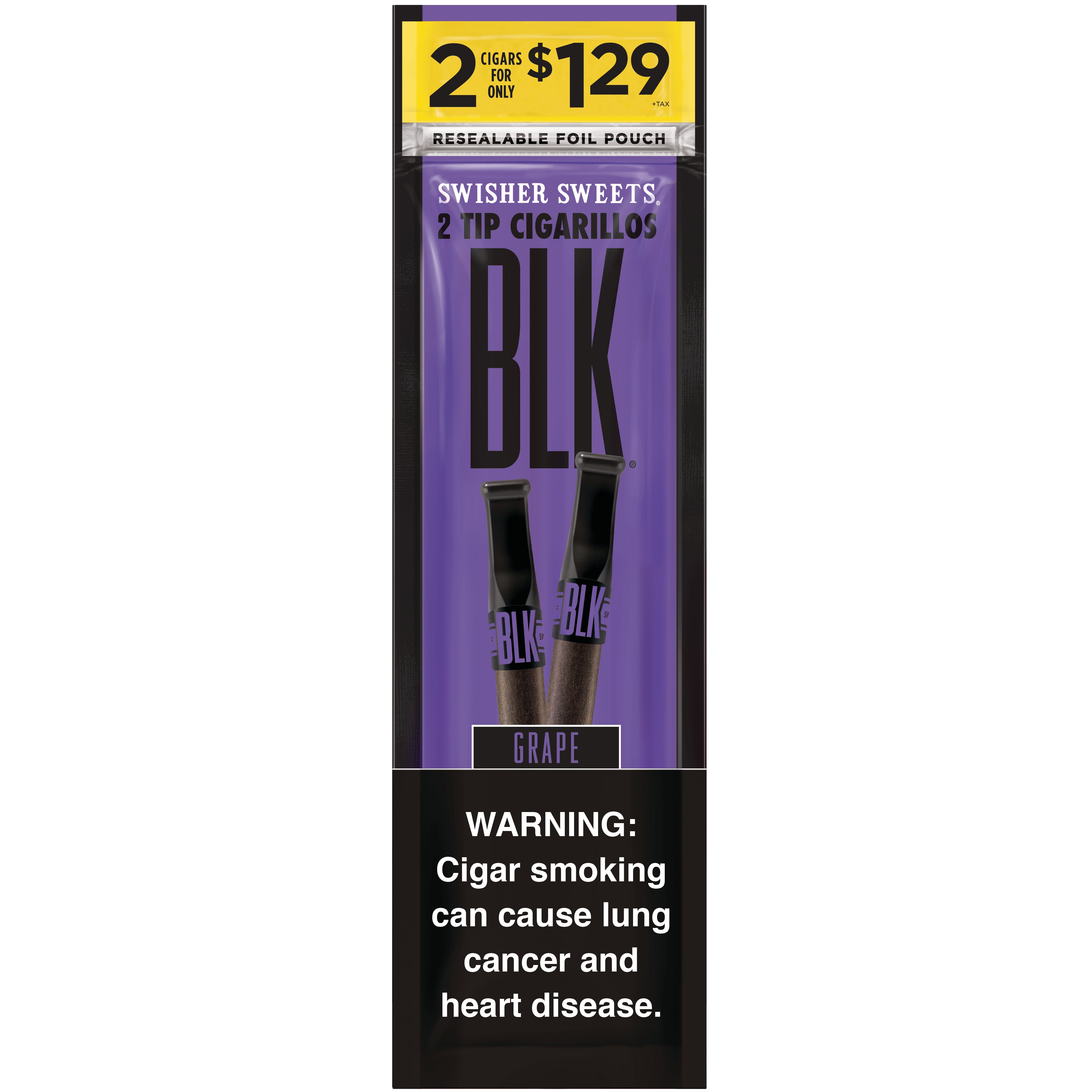 SWISHER SWEETS BLK GRAPE CGRLOS 30/2CT $1.29 PP
