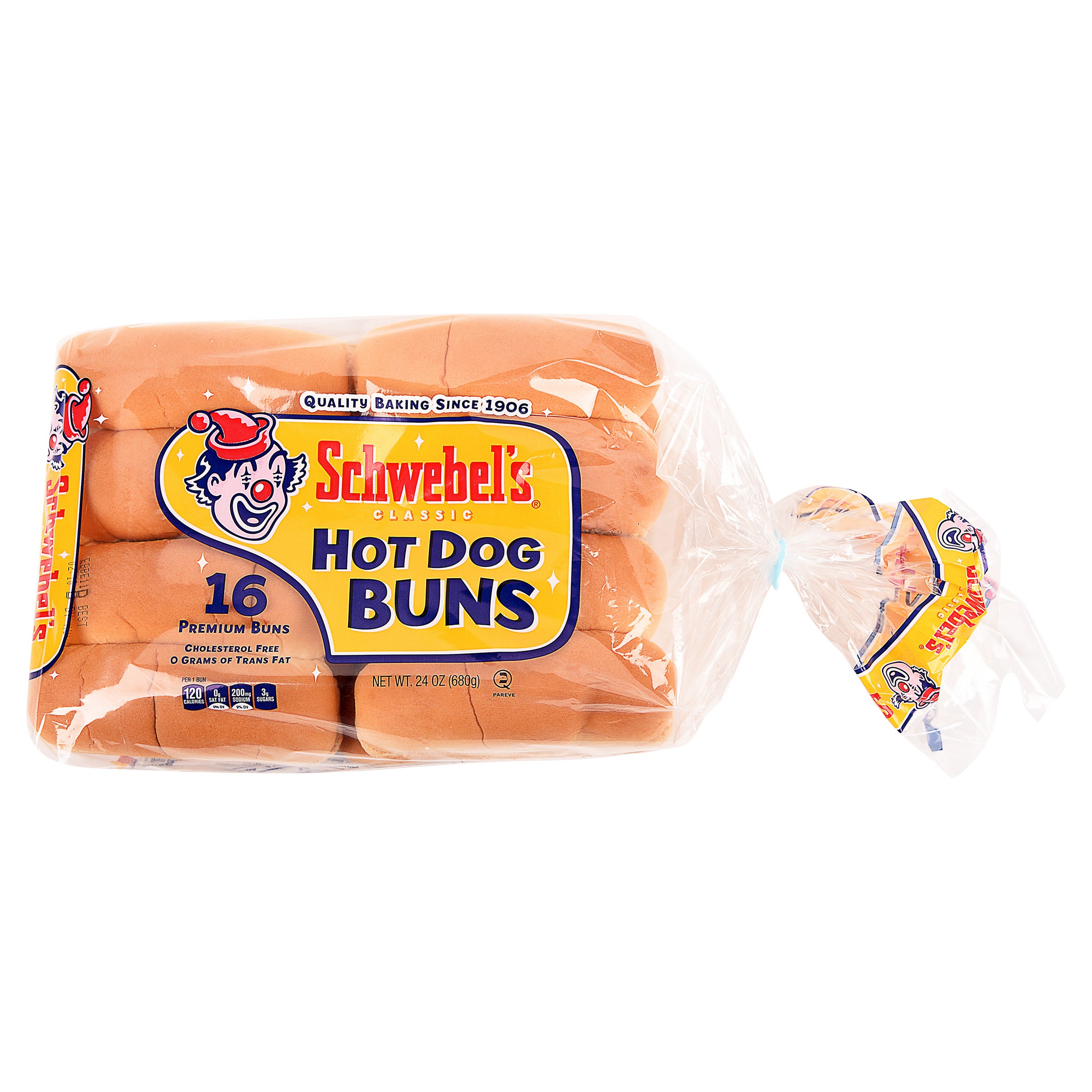 SCHWEBEL'S HOT DOG ROLLS 16 CT (1.5 LBS)