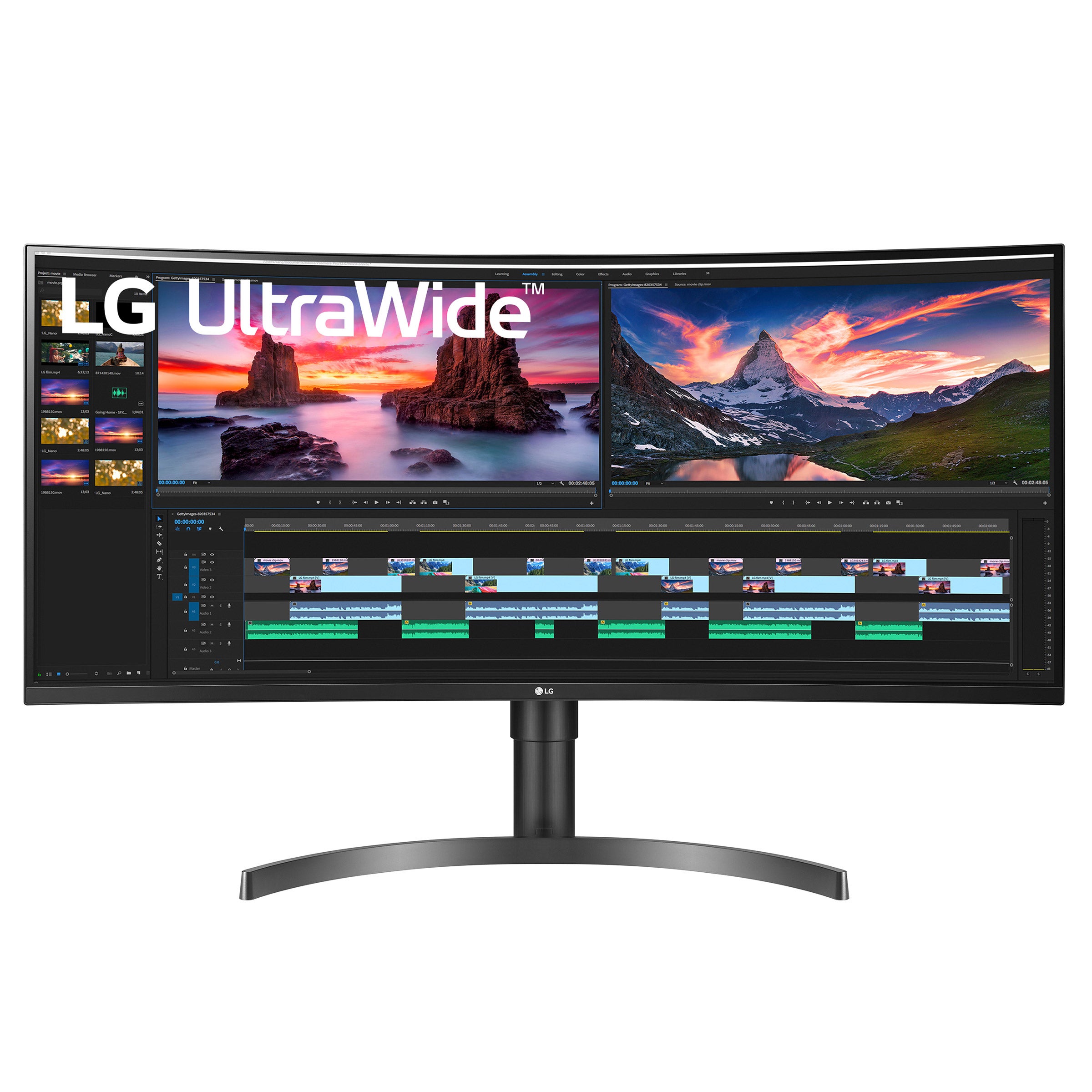 LG 35¨ CLASS ULTRAWIDE QHD HDR FREESYNC MONITOR 35WN65C-B - Image 1