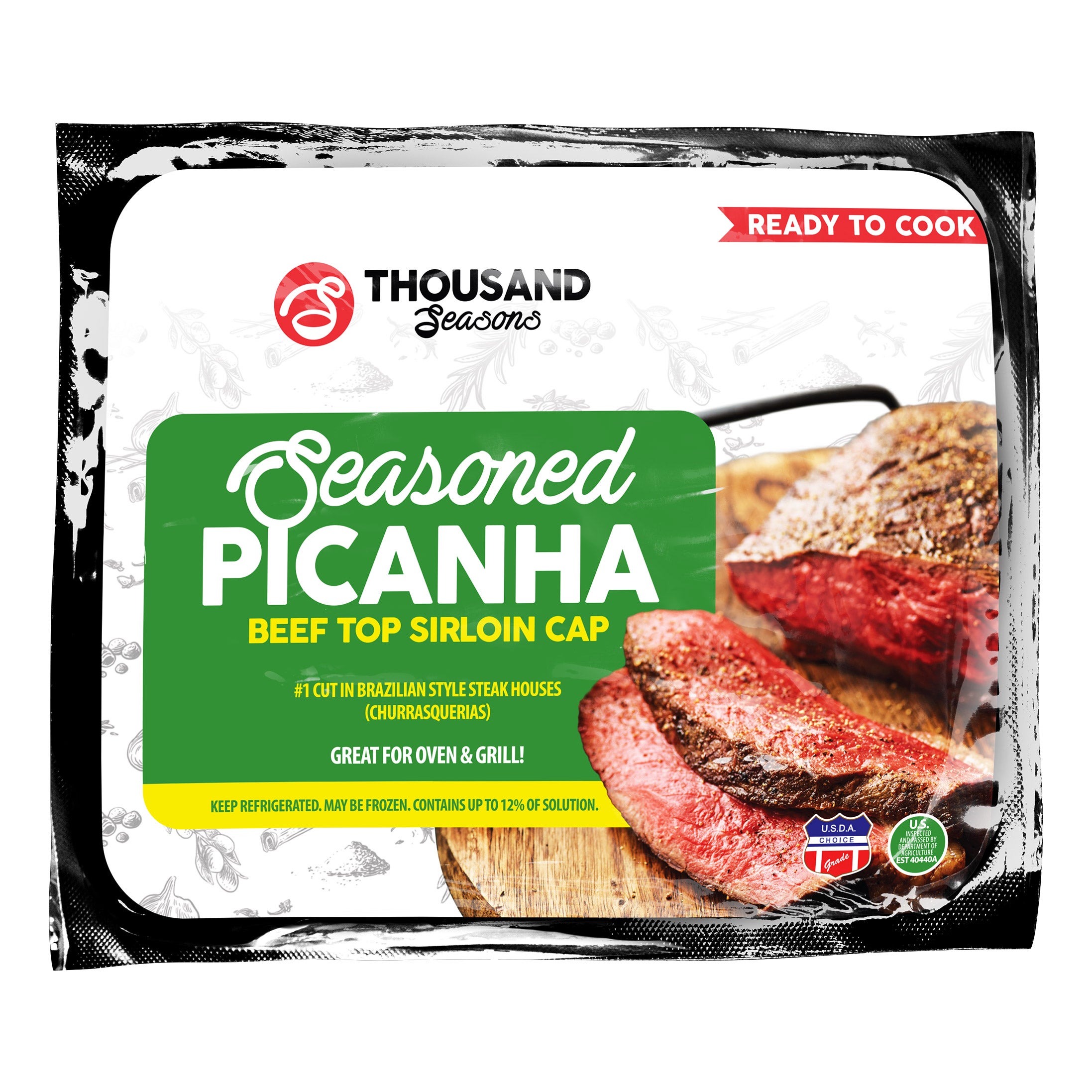 RYC FOODS SEASONED BEEF PICANHA PRICE PER LB - Image 1
