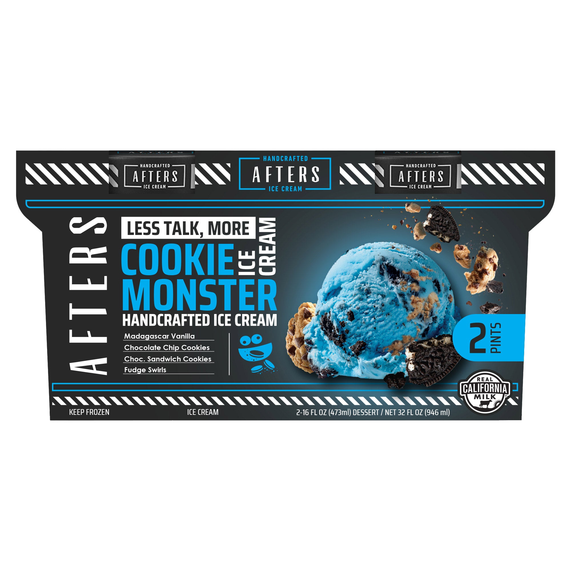 AFTERS ICE CREAM COOKIE MONSTER PINTS 2/16 OZ - $9.99 at Costco