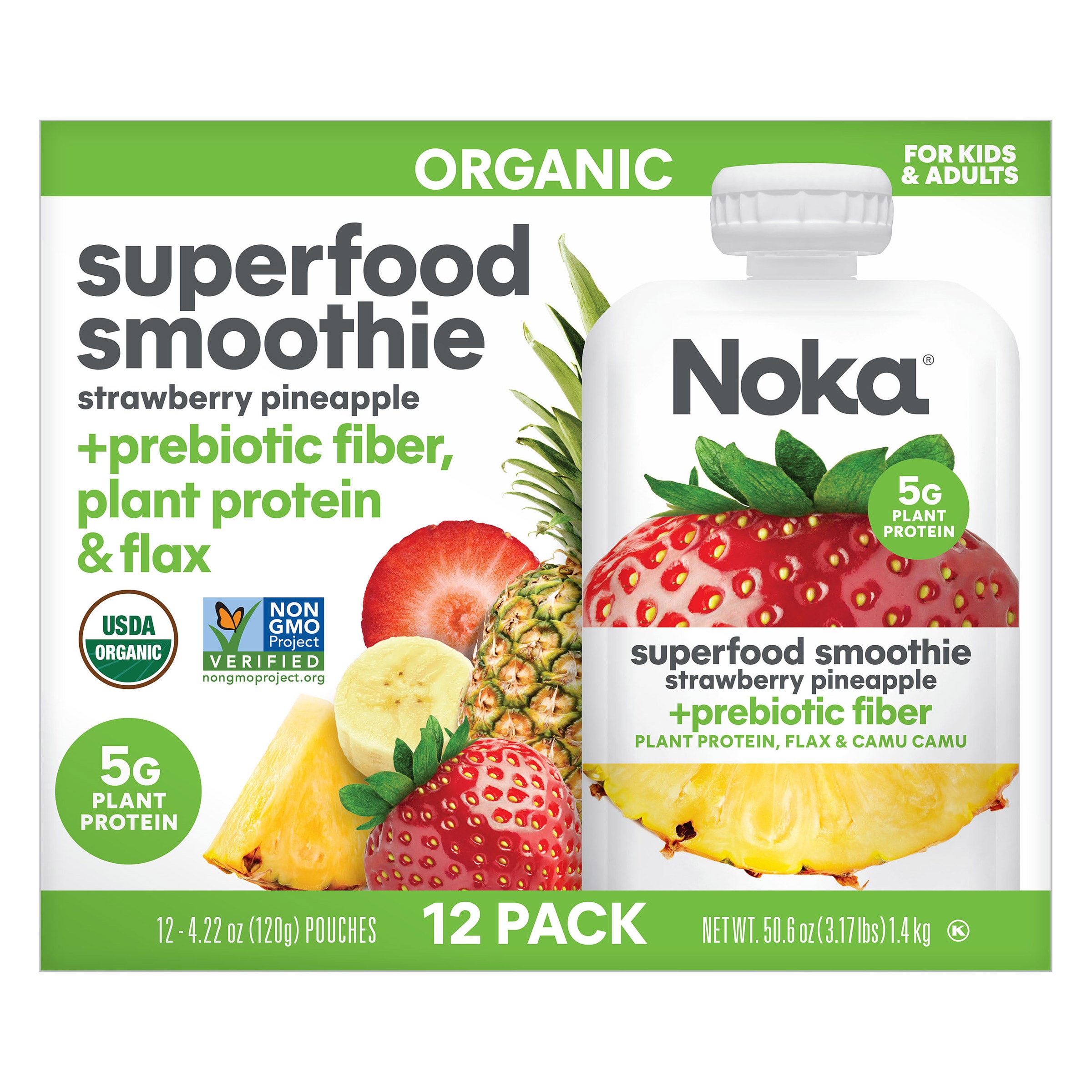 NOKA ORGANIC SUPERFOOD SMOOTHIE 12/4.22 OZ
