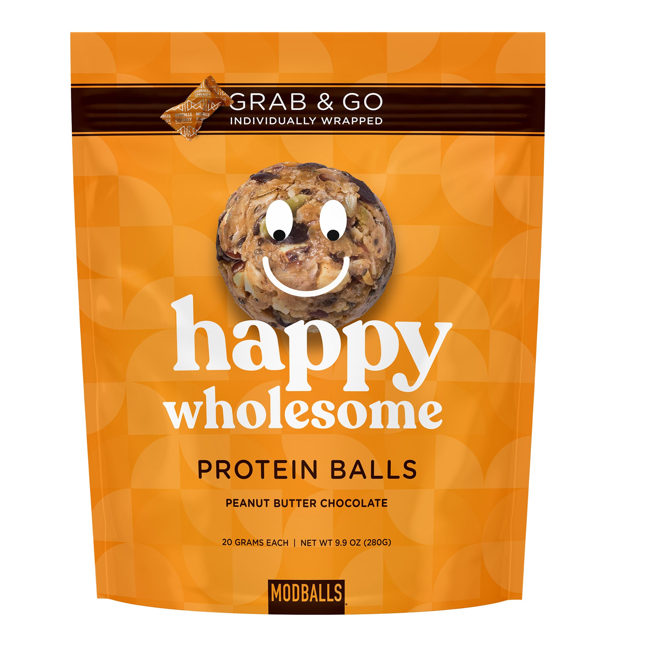 MODBALLS HAPPY WHOLESOME PROTEIN BALLS 8.5 OZ - Image 1