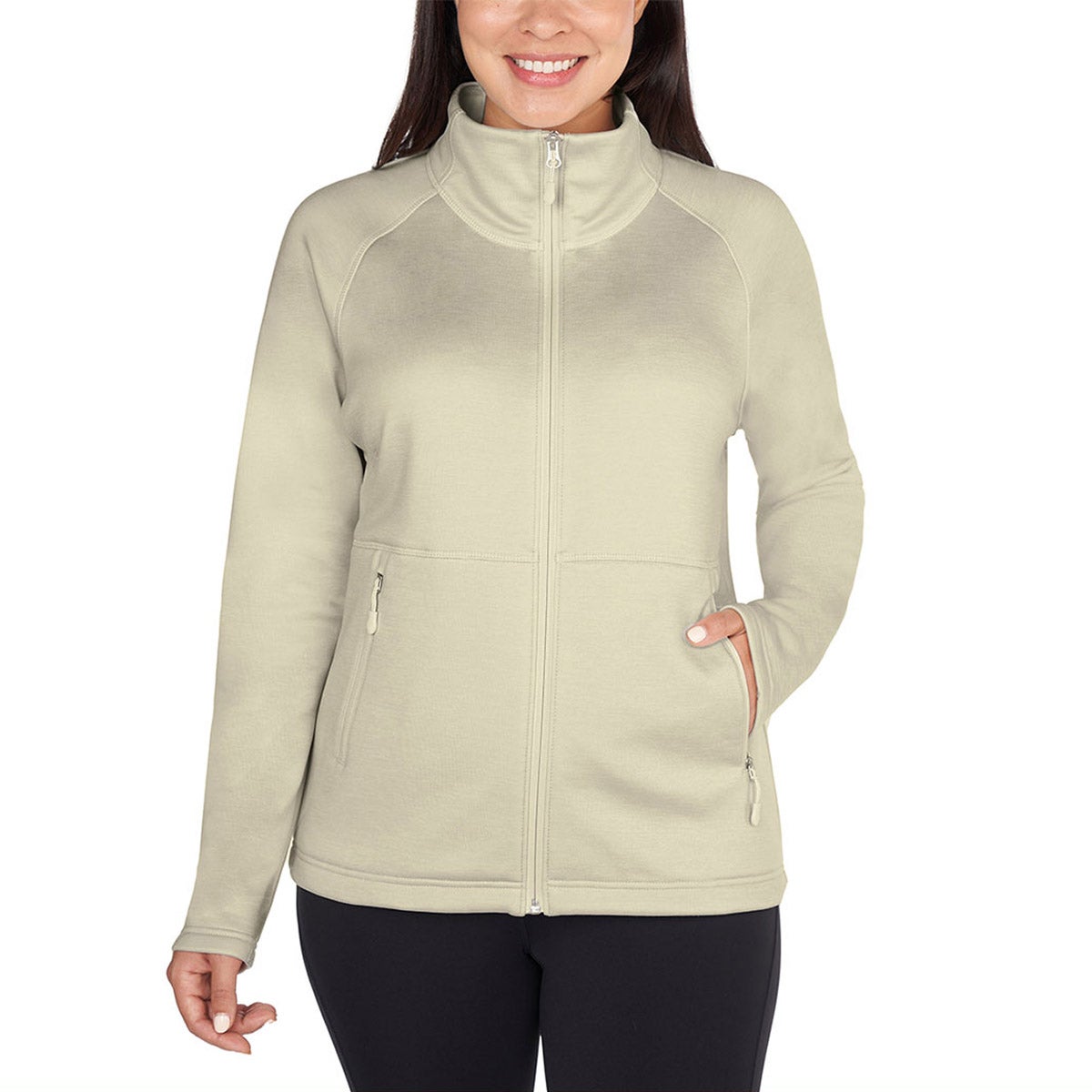 KIRKLAND SIGNATURE LADIES' FLEECE FULL-ZIP JACKET - Image 1