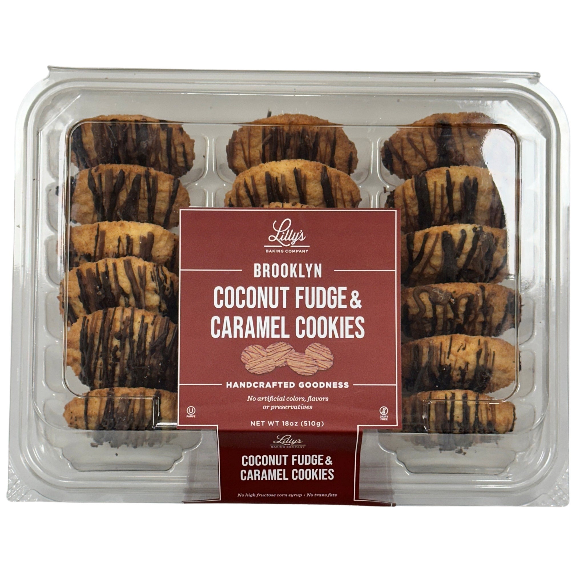 COCONUT CARAMEL CHOCOLATE COOKIES 18 CT / 18 OZ - Image 1