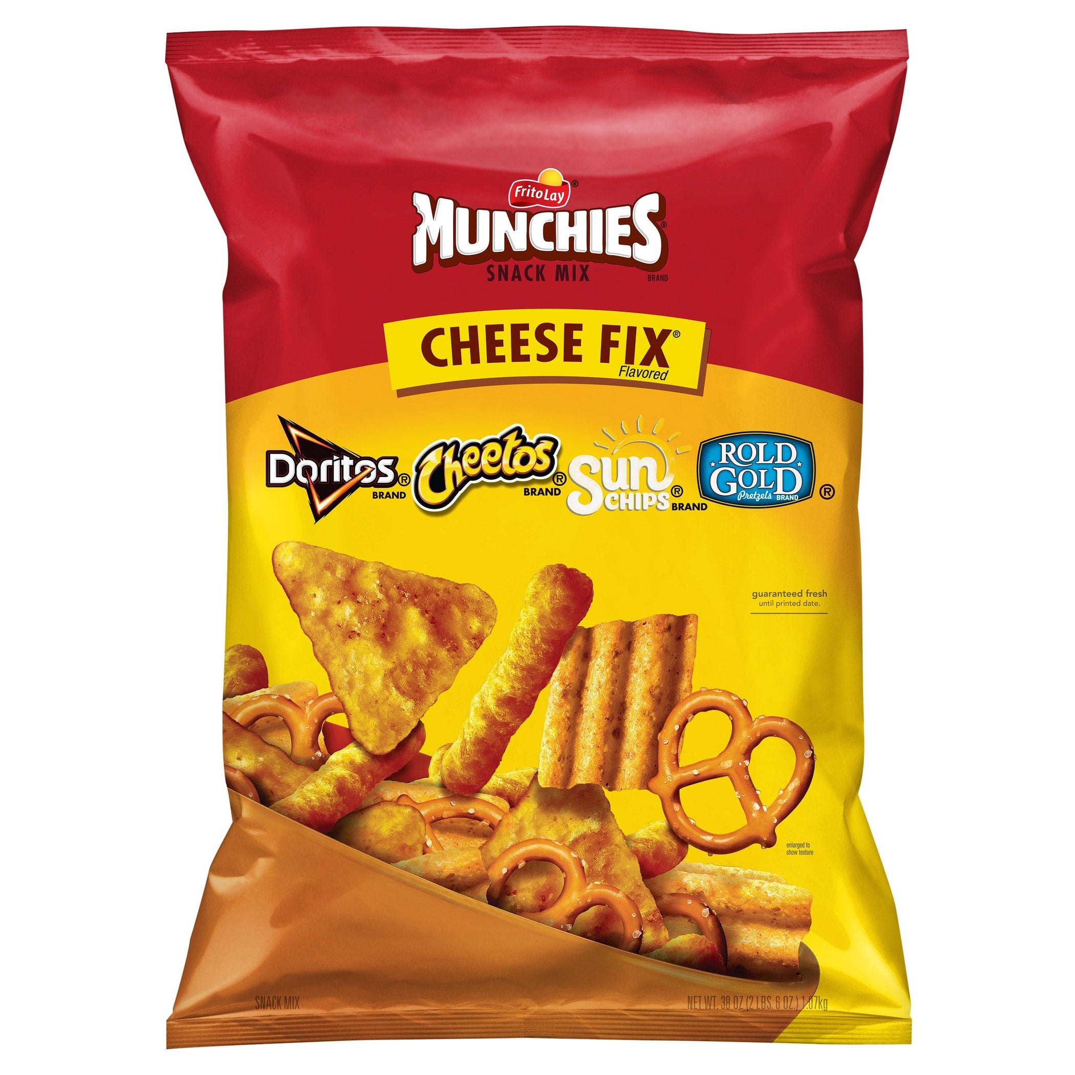 MUNCHIES CHEESE FIX SNACK MIX 38 OUNCE BAG - Image 1