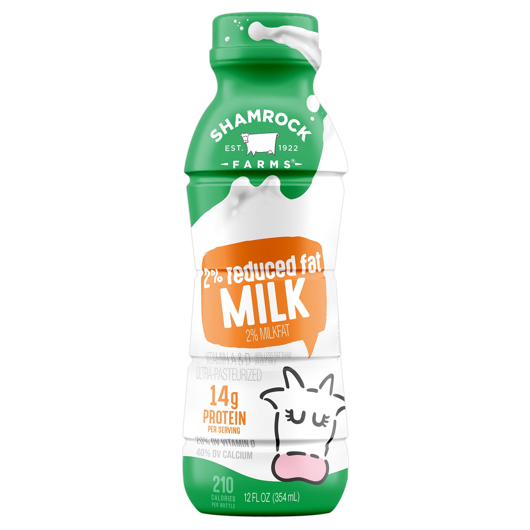 SHAMROCK FARMS 2% REDUCED FAT 12/12 FL OZ