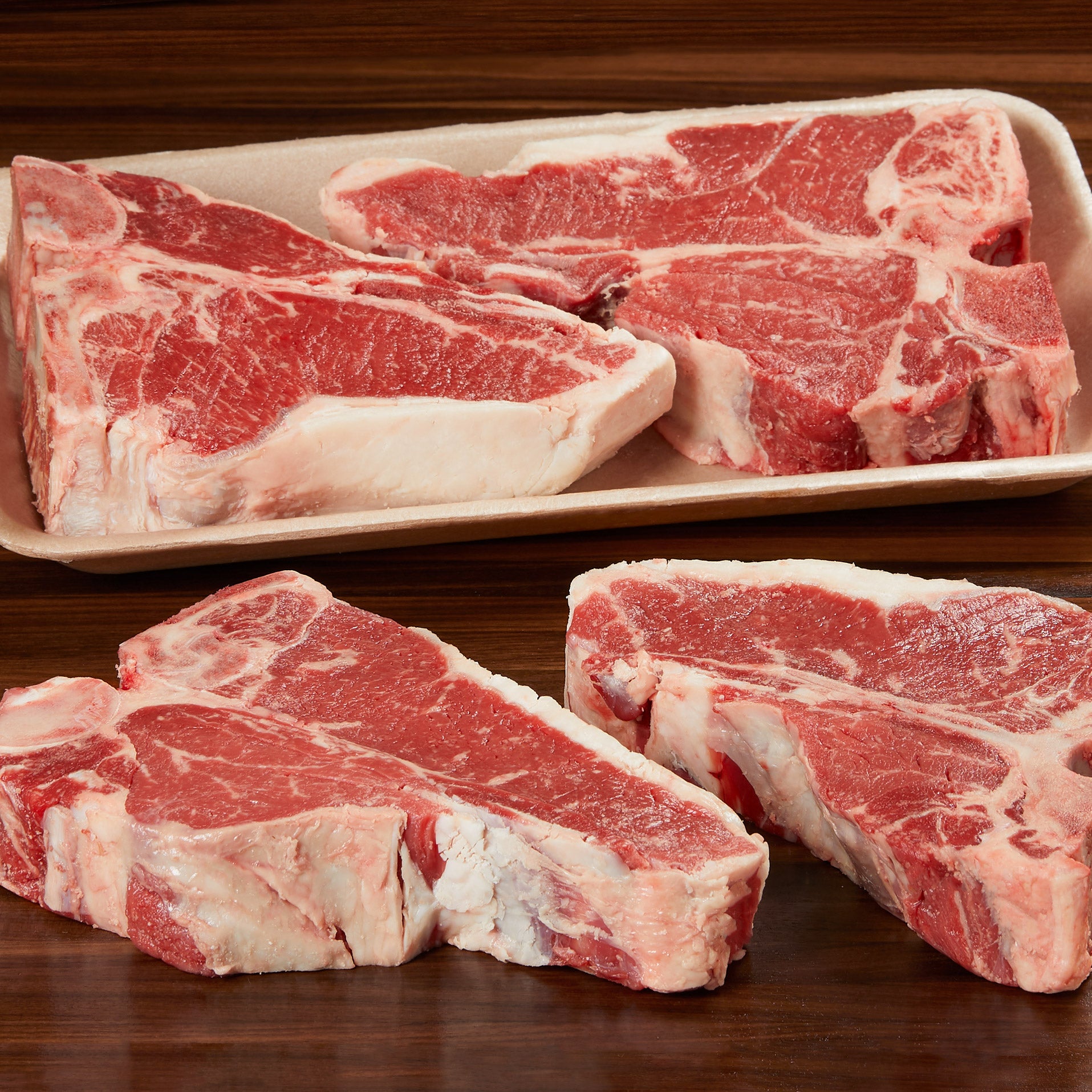 BEEF LOIN T-BONE STEAK USDA CHOICE PER LB,