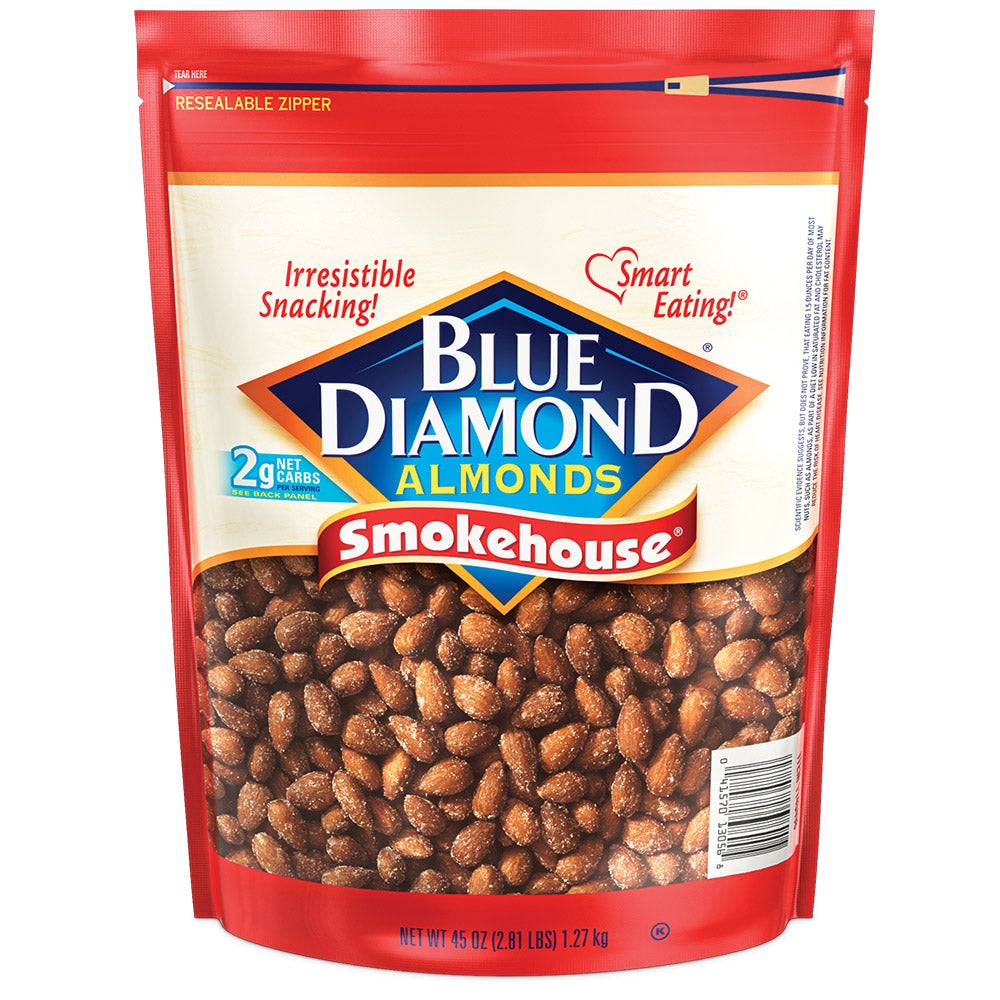 BLUE DIAMOND SMOKEHOUSE ALMONDS 45 OZ (2.81 LBS) - Image 1