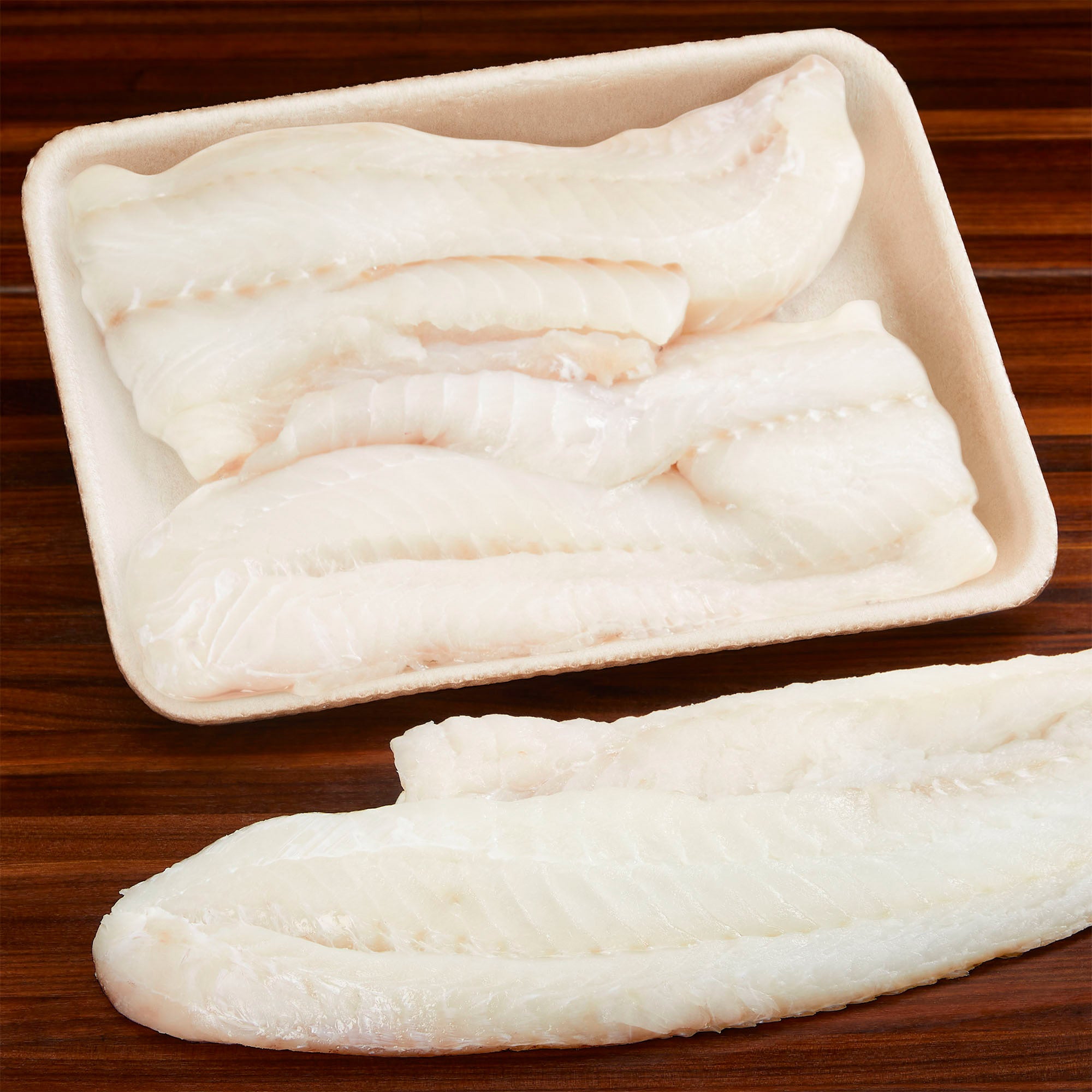 FRESH WILD ATLANTIC COD FILLET PER LB.