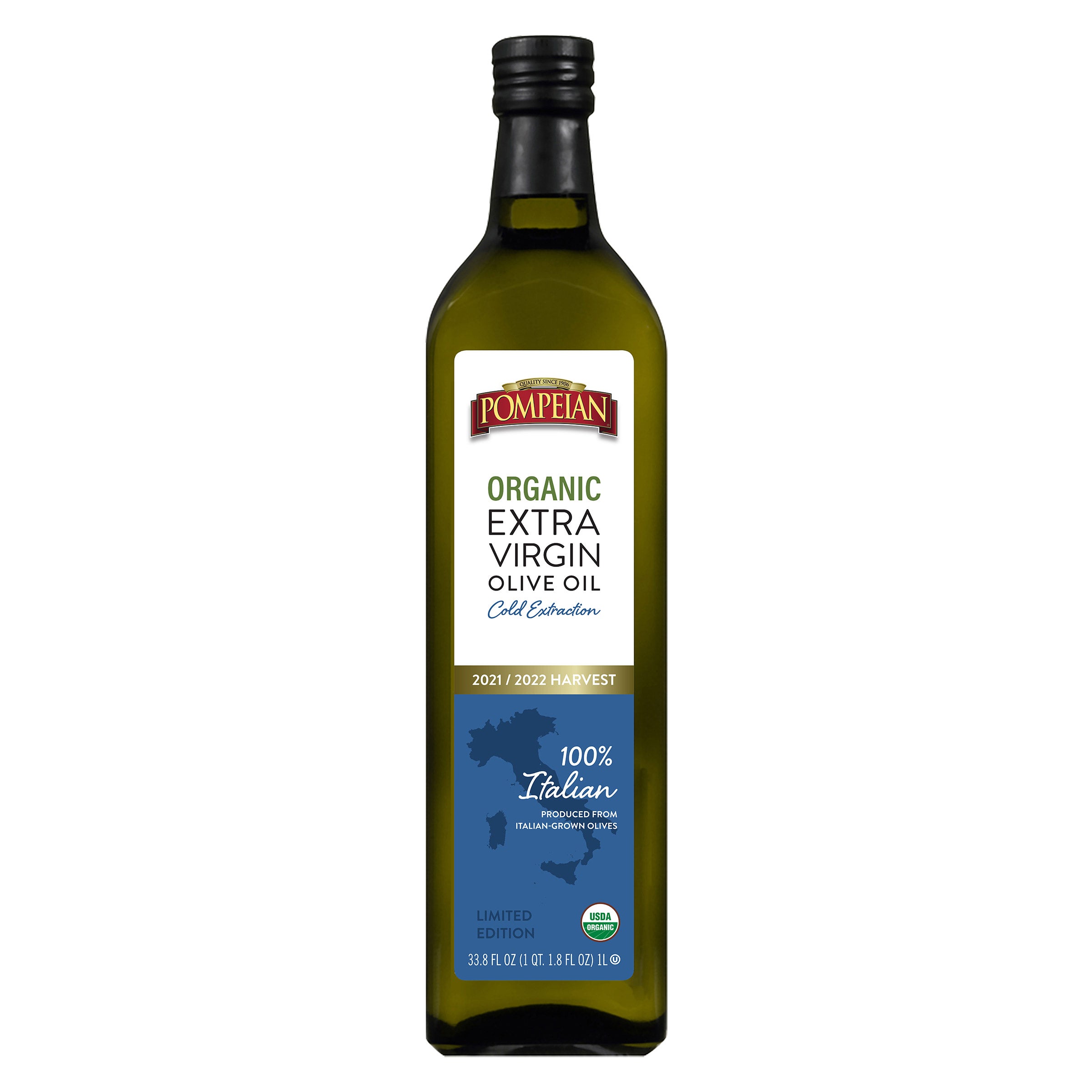 ORGANIC POMPEIAN 100% ITALIAN EVOO 1 LITER