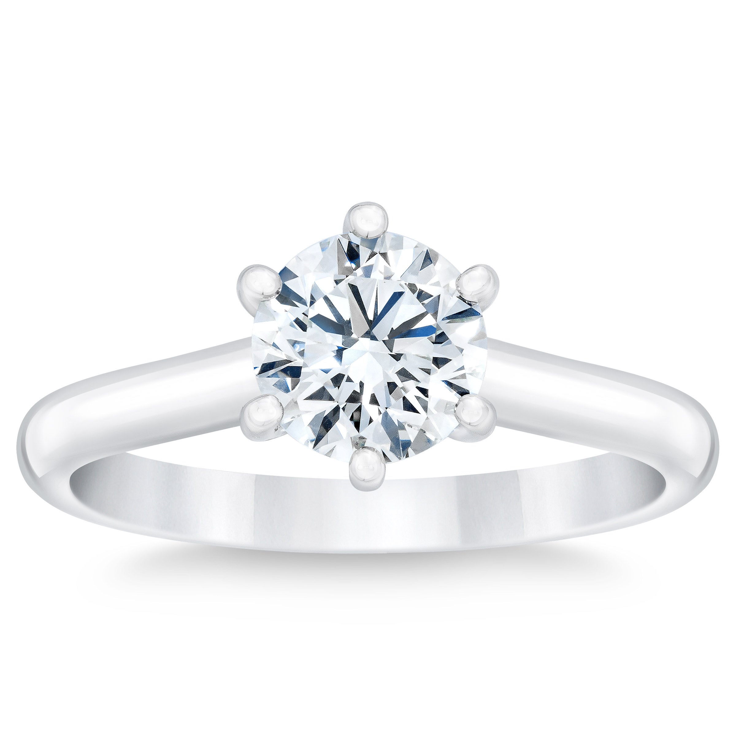PLATINUM VS2 I 1.00CTW ROUND DIAMOND SOLITAIRE RING - Image 1