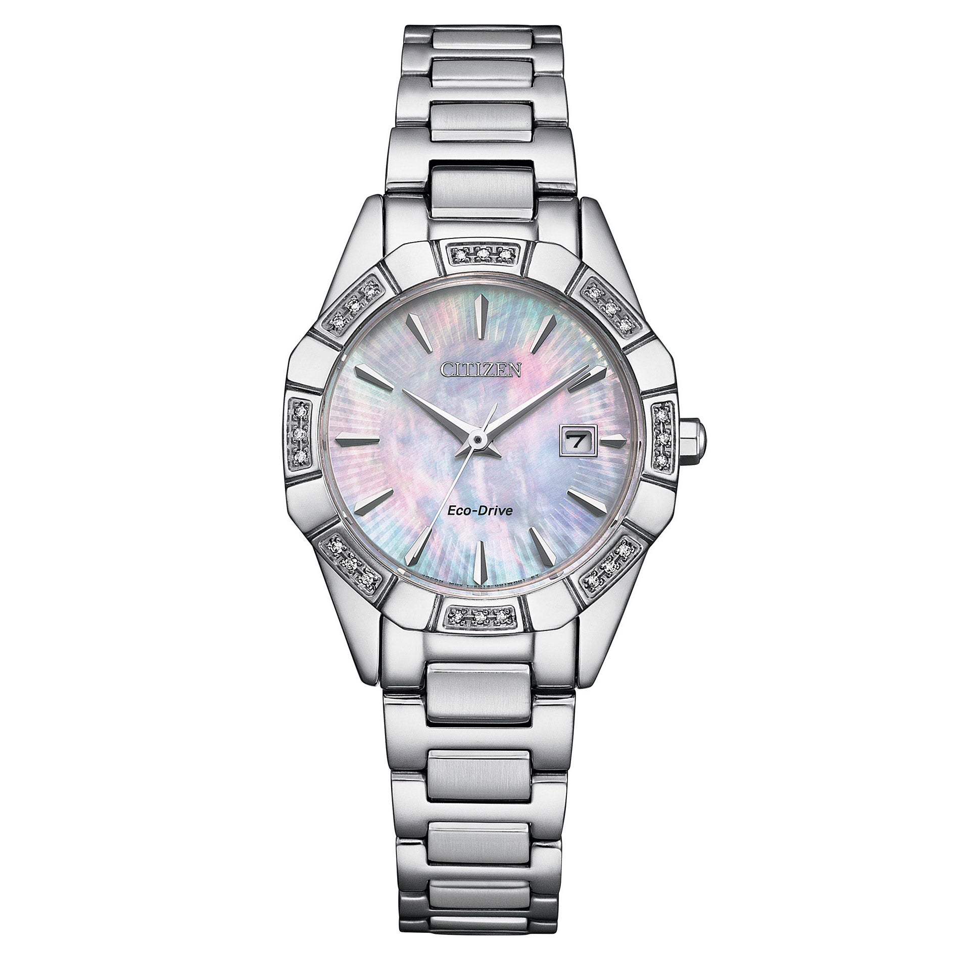 CITIZEN ECO-DRIVE CORSO STAINLESS STEEL LADIES QUARTZ WATCH