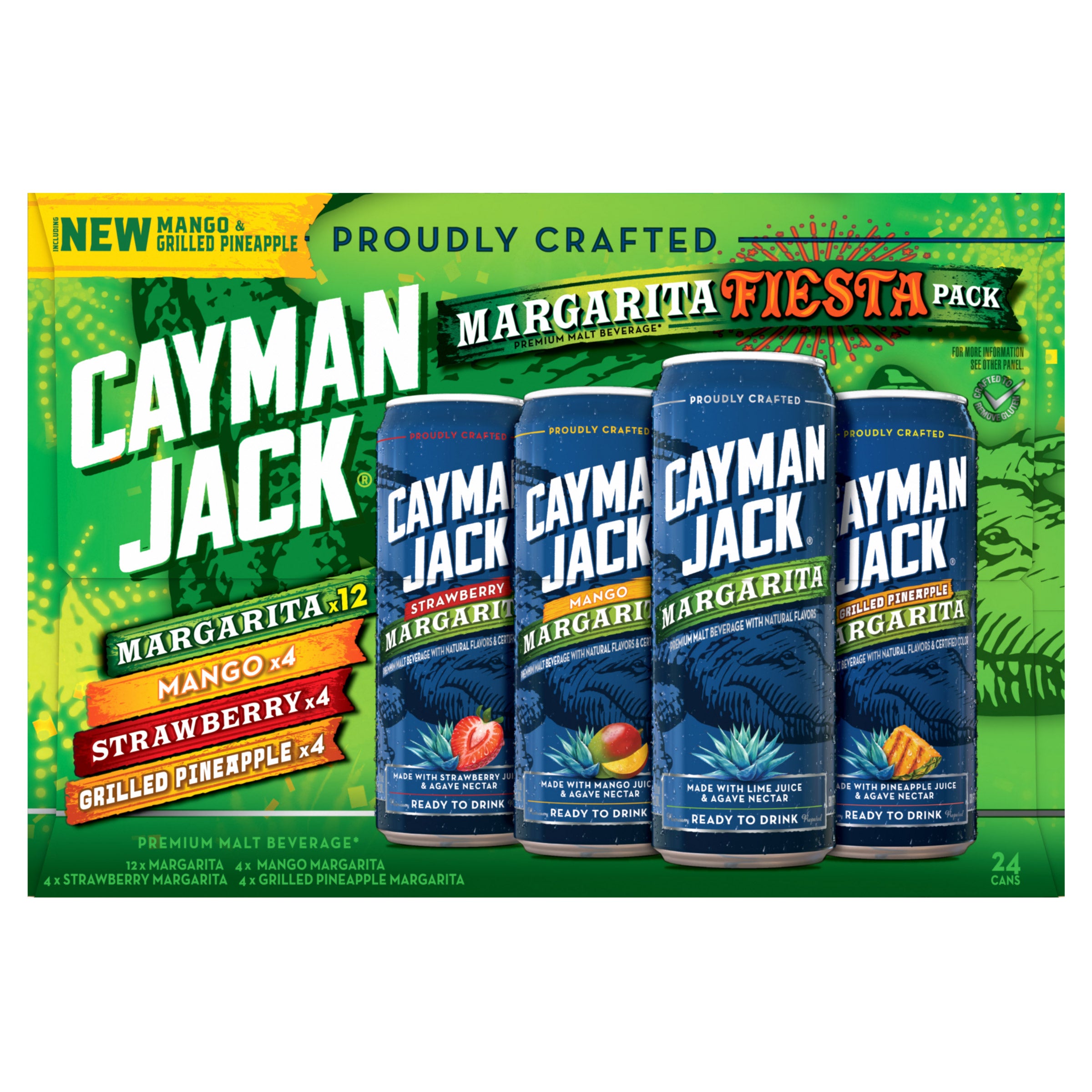 CAYMAN JACK MARGARITA VARIETY 24/12 OZ CANS
