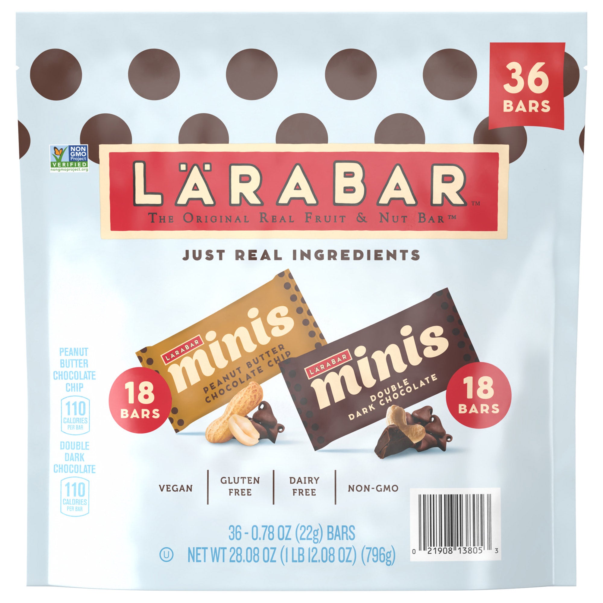 LARABAR MINIS VARIETY BARS 36 CT/.78 OZ (1.76 LB)