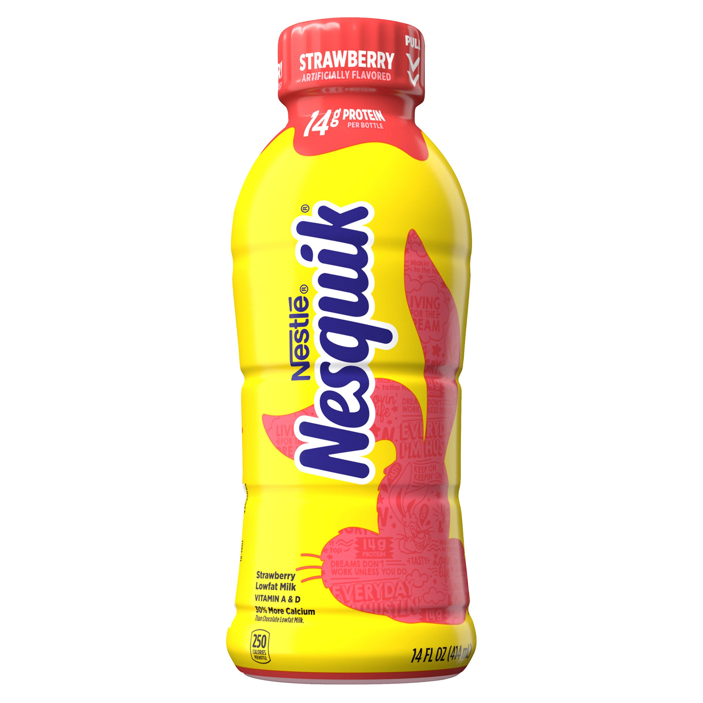 NESQUIK STRAWBERRY MILK 12/14 OZ - Image 1
