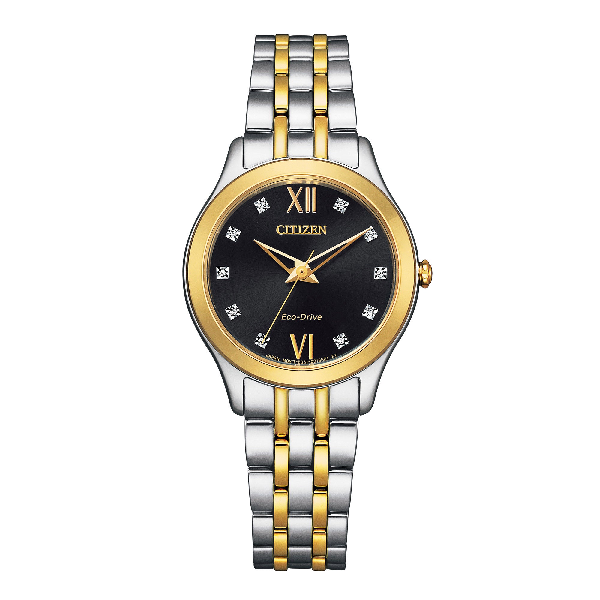 CITIZEN ECO-DRIVE DIA 2TNE STAINLESS STEEL QUARTZ LADIES WATCH - Image 1