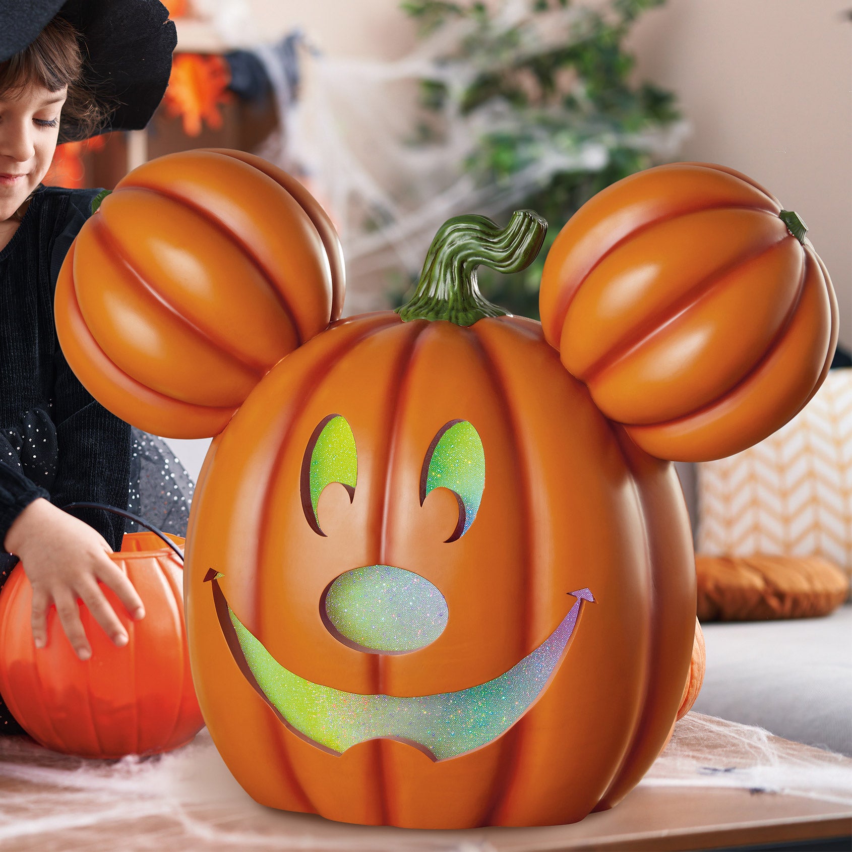 DISNEY 20¨ PUMPKIN MICKEY WITH LIGHTS AND MUSIC