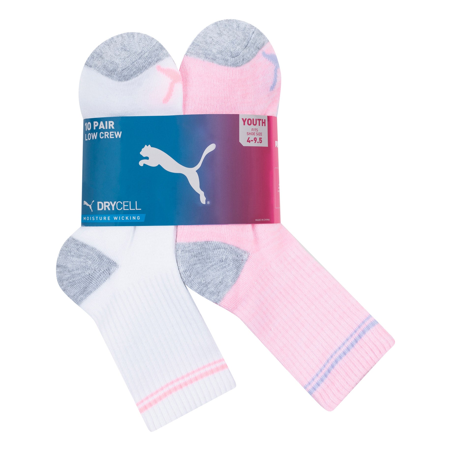 PUMA KIDS' HIGH QTR SOCK 10PR - Image 1