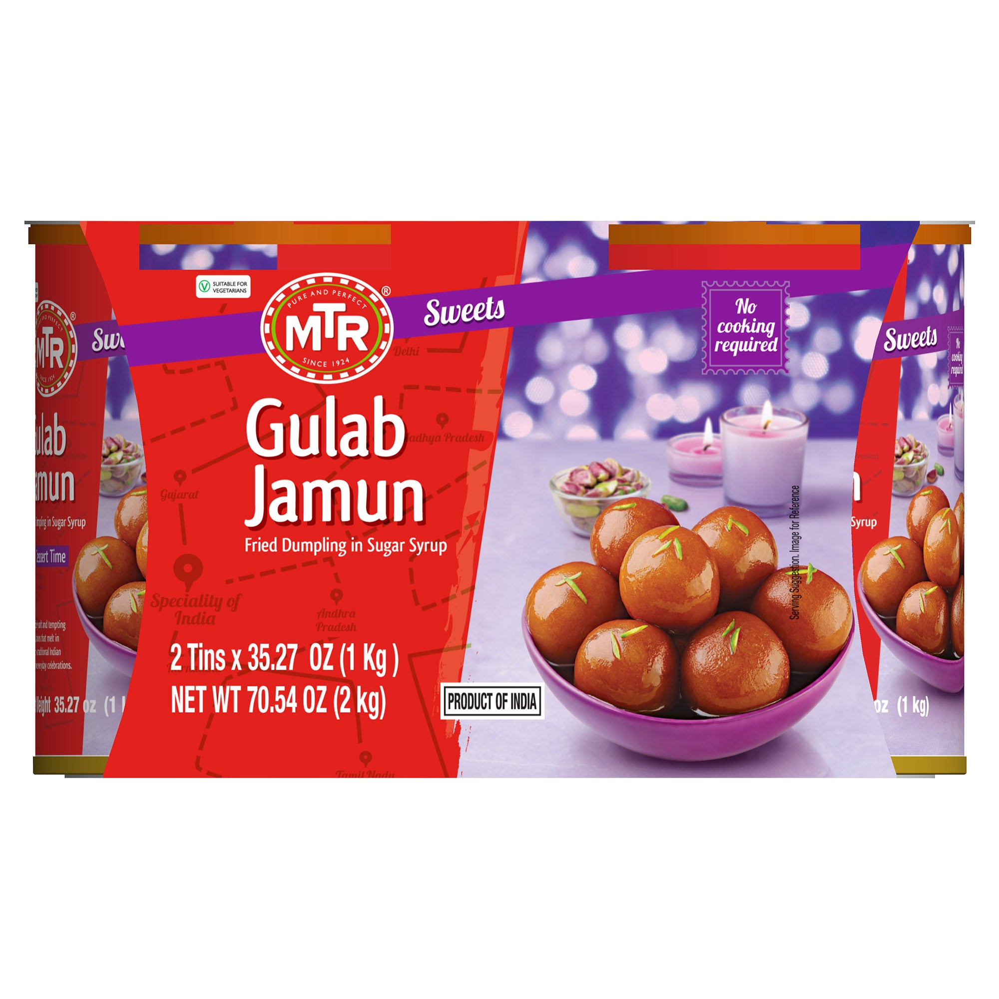 MTR GULAB JAMUN 2 PACK 35.2 OUNCES EA