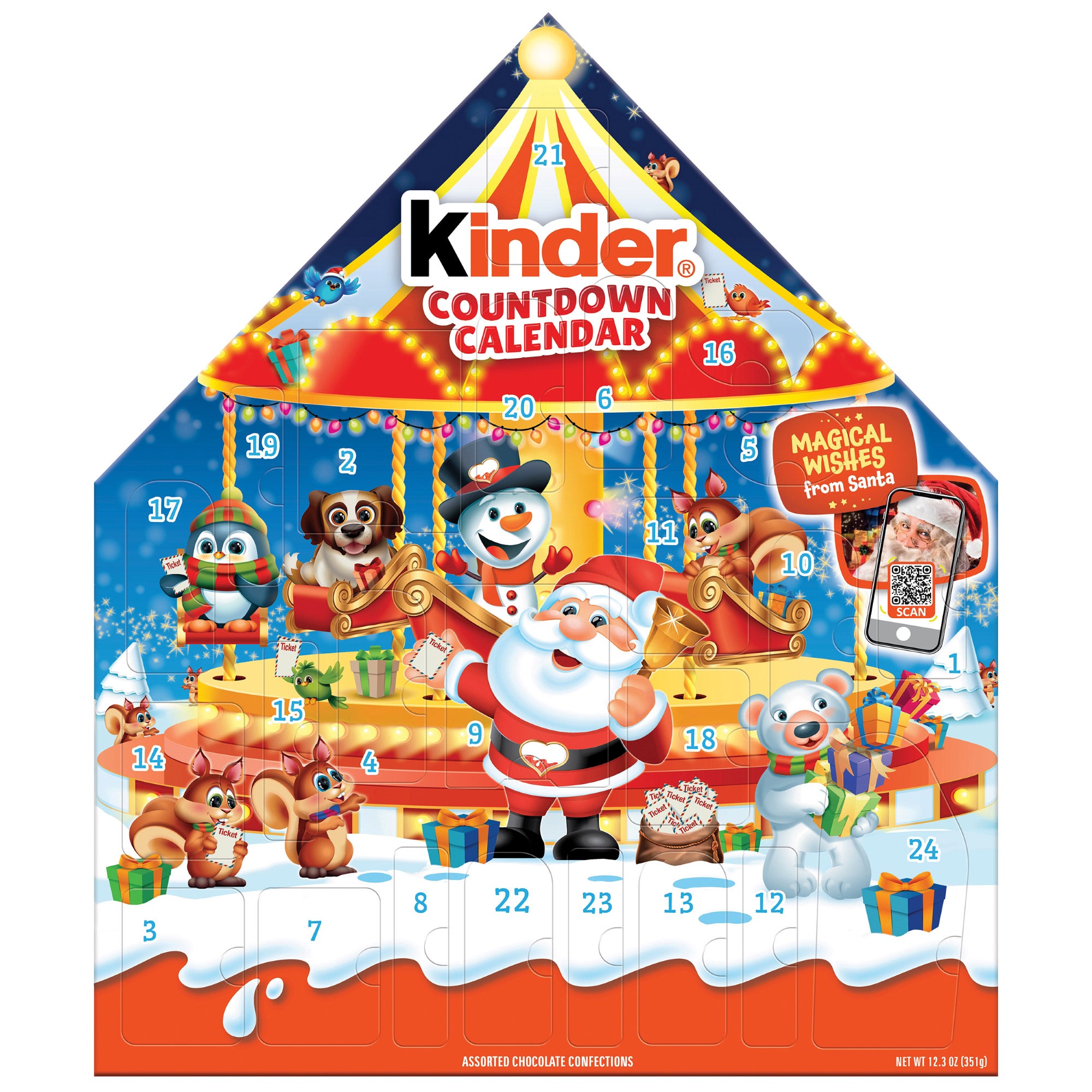 KINDER ADVENT CALENDAR 12.4 OUNCES - Image 1