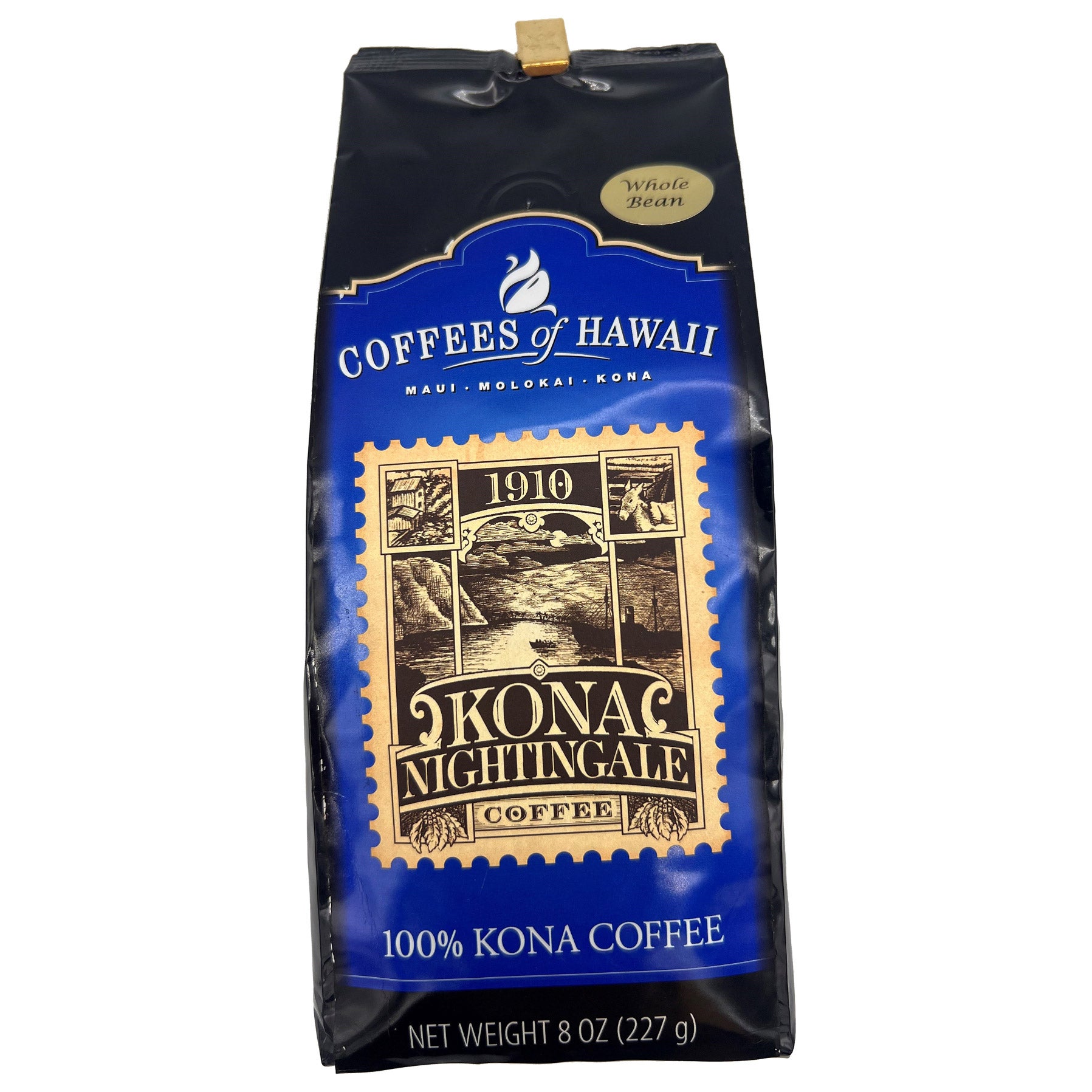 COFFEES OF HAWAII NIGHTINGALE 100% KONA COFFEE 8 OZ