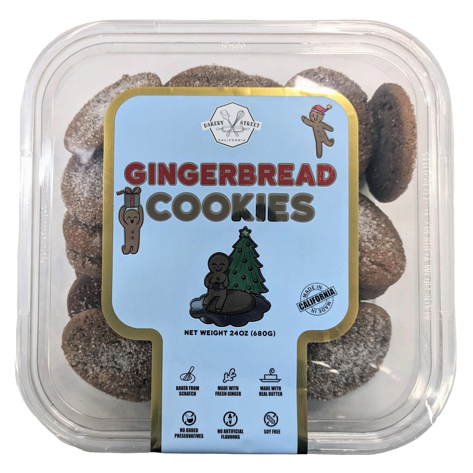 BAKERY STREET GINGERBREAD COOKIES 24 OZ