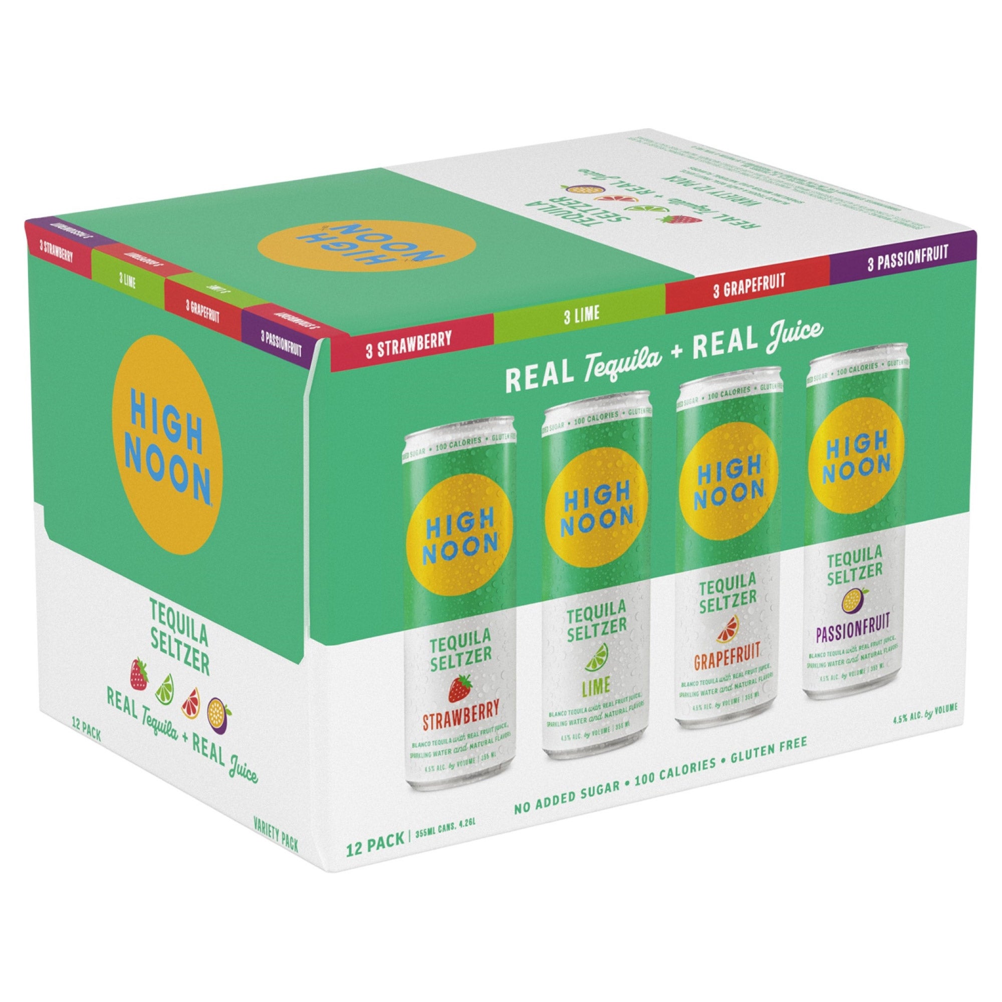 HIGH NOON TEQUILA SELTZER VTY 12/12 OZ CANS