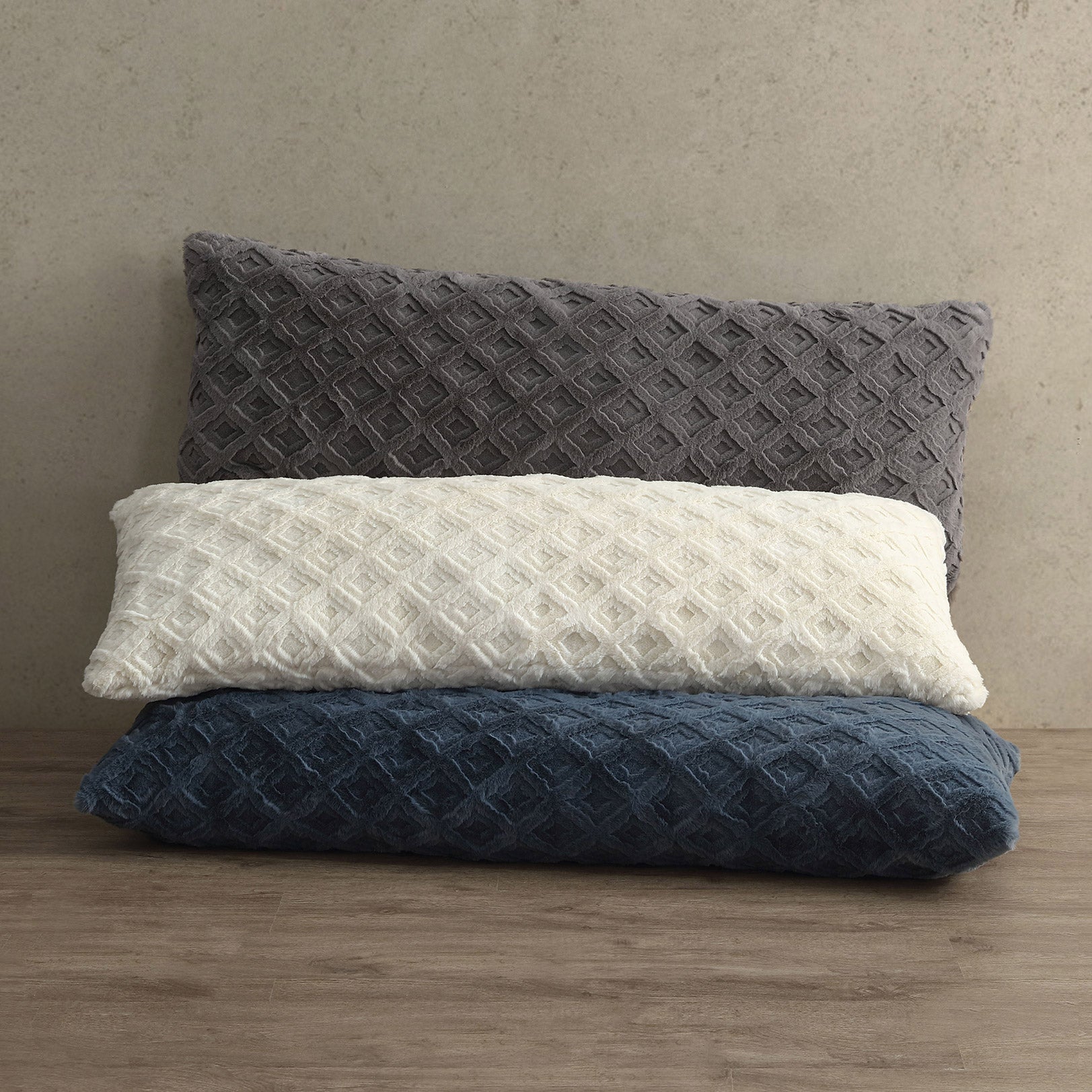 SCULPTED FAUX FUR BODY PILLOW - Image 1