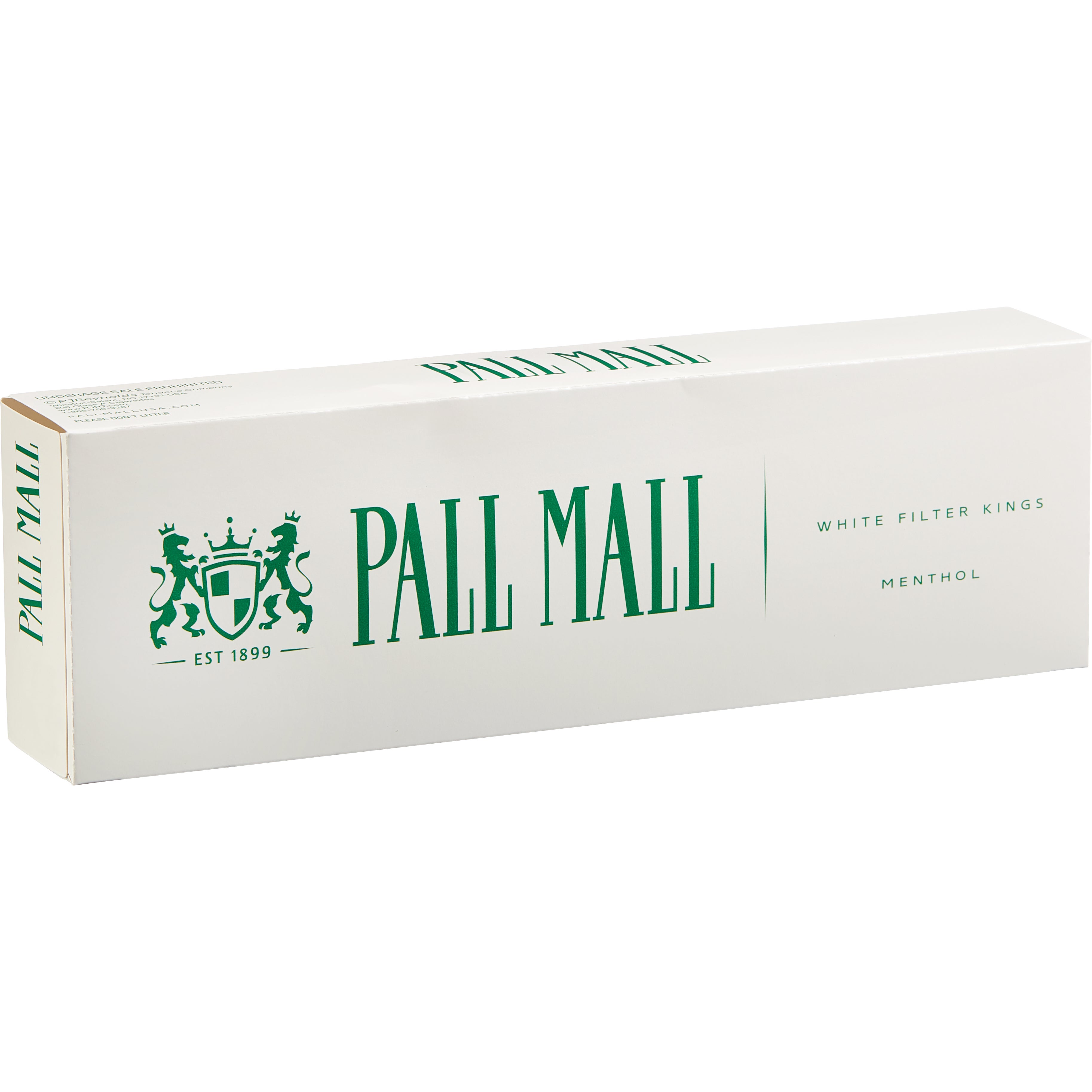 PALL MALL WHITE FILTER MENTHOL KING BOX