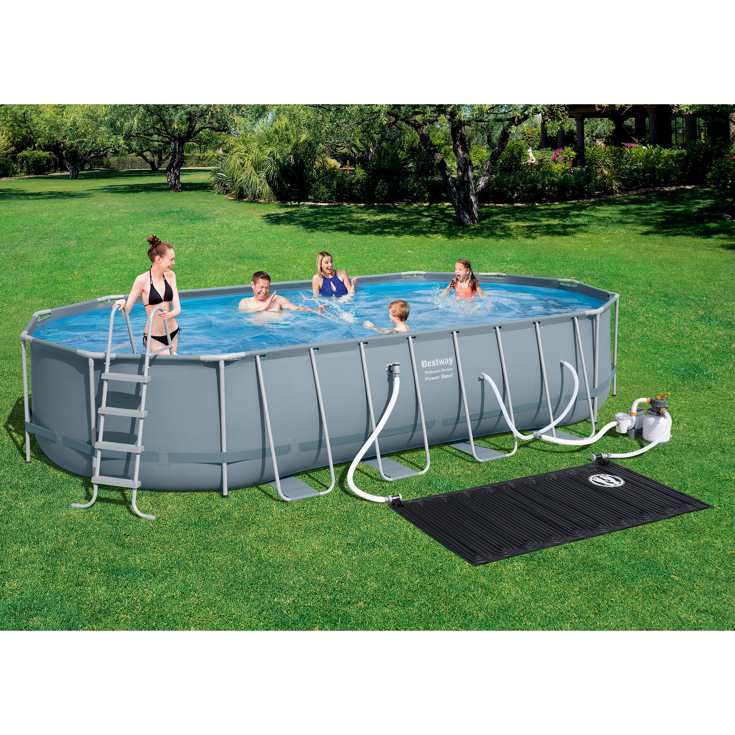 BESTWAY OVAL FRAME POOL 22'X12'X4' - Image 1