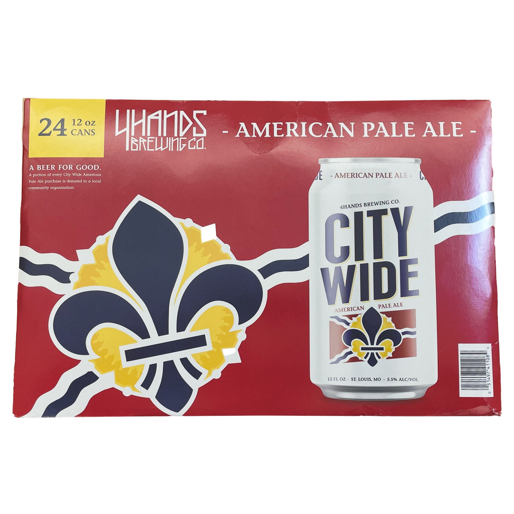 4 HANDS BREWING CITY WIDE APA 24/12OZ CANS - Image 1