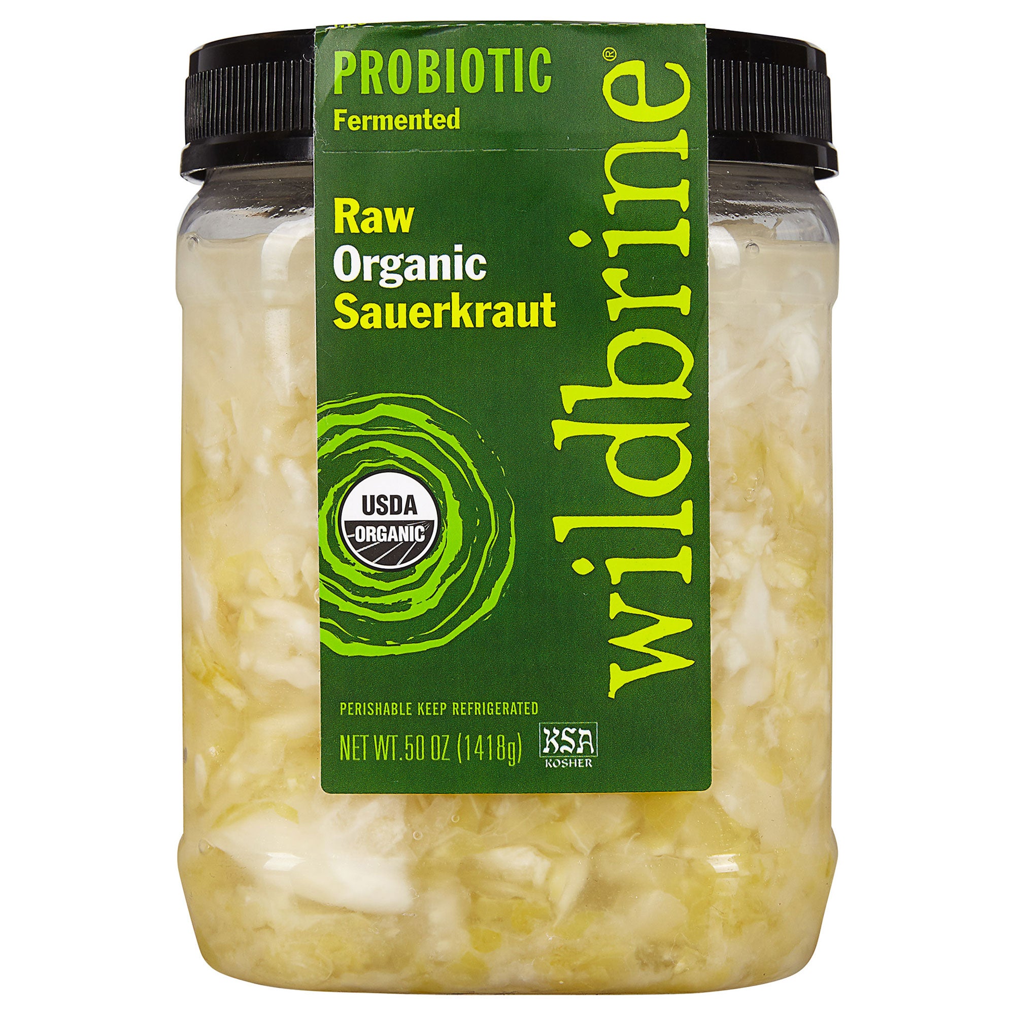 WILDBRINE ORGANIC RAW SAUERKRAUT 50 OUNCE CONTAINER