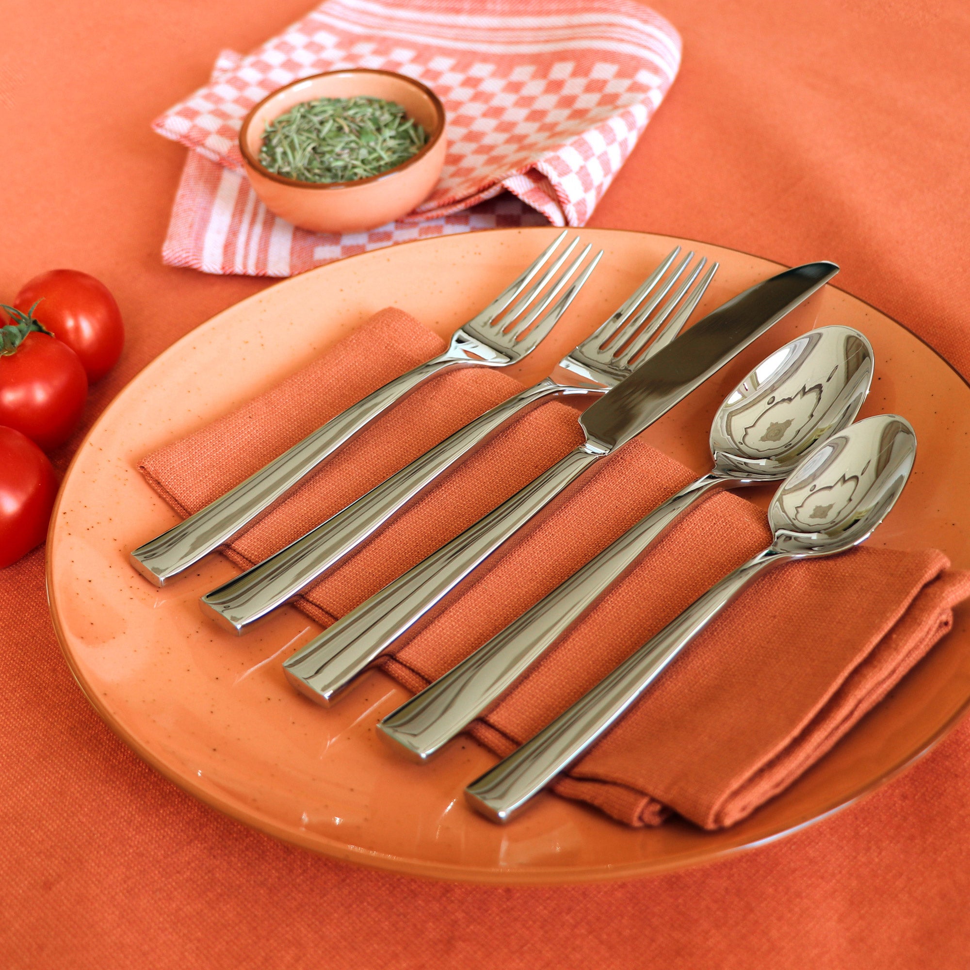 GOURMET SETTINGS 20PC STAINLESS STEEL