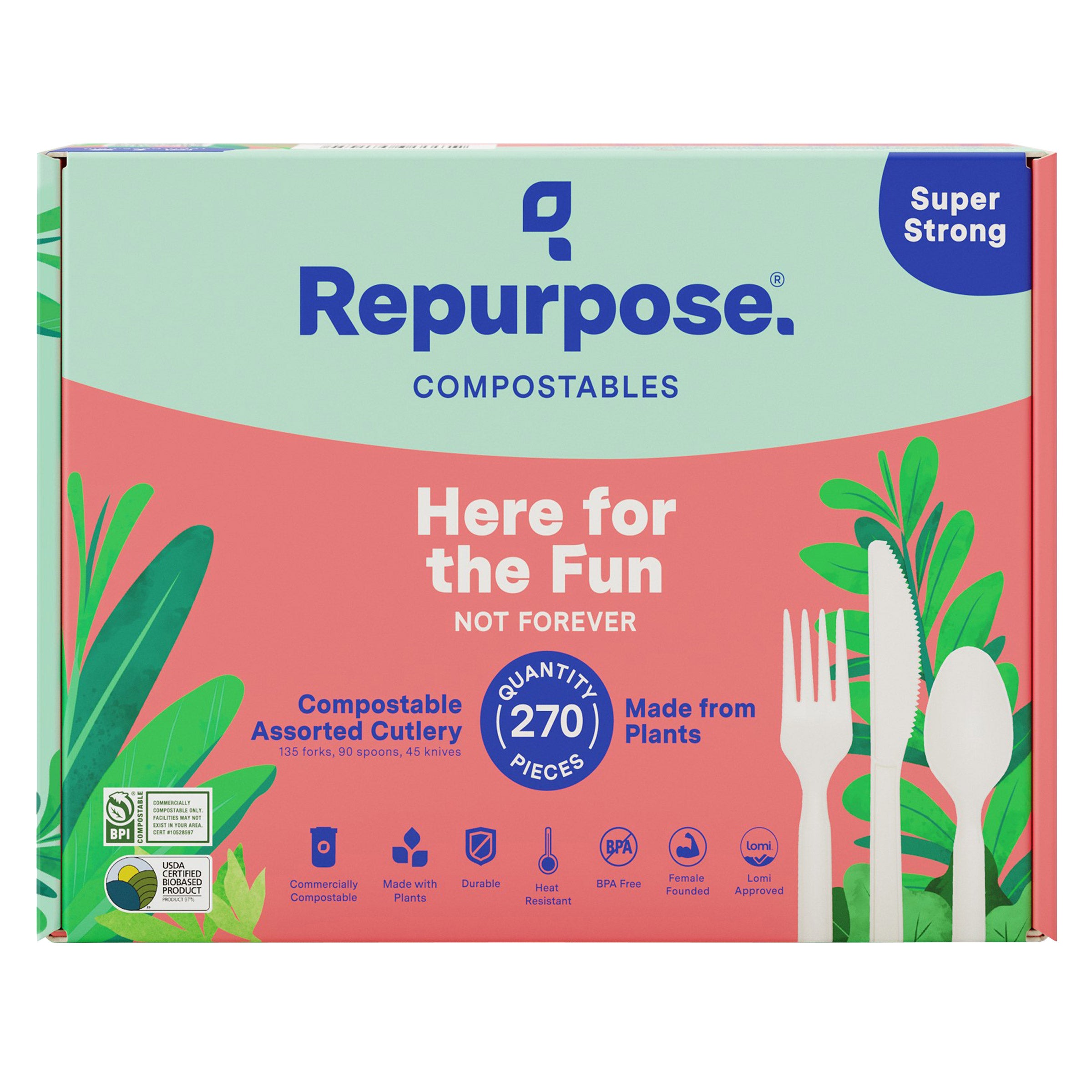 REPURPOSE COMPOSTABLE ASSORTED CUTLERY SET OF 270