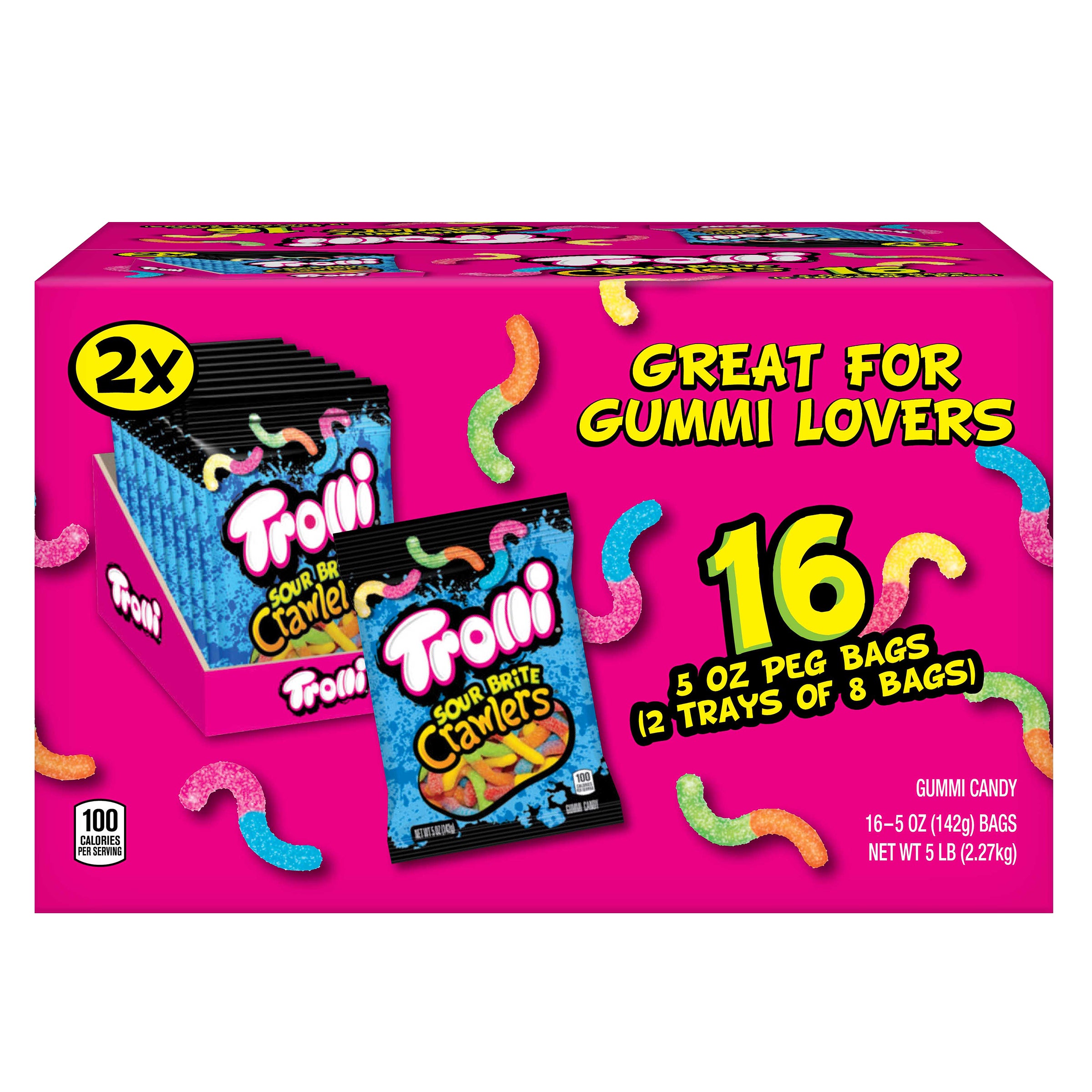 TROLLI SOUR BRITE CRAWLERS 16 CT/5 OZ - Image 1
