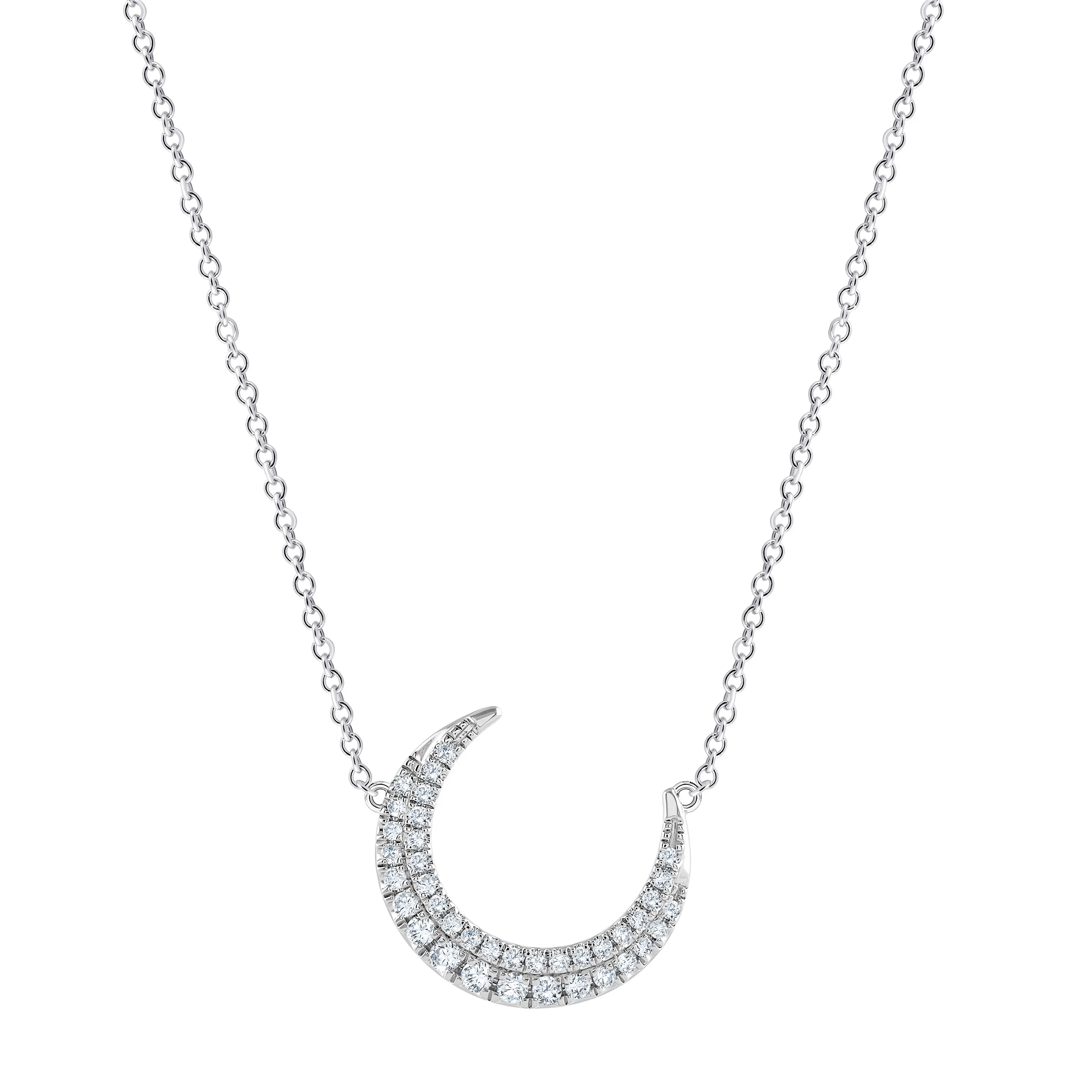 14KT WHITE GOLD VS2 I 0.30CTW ROUND DIAMOND NECKLACE - Image 1