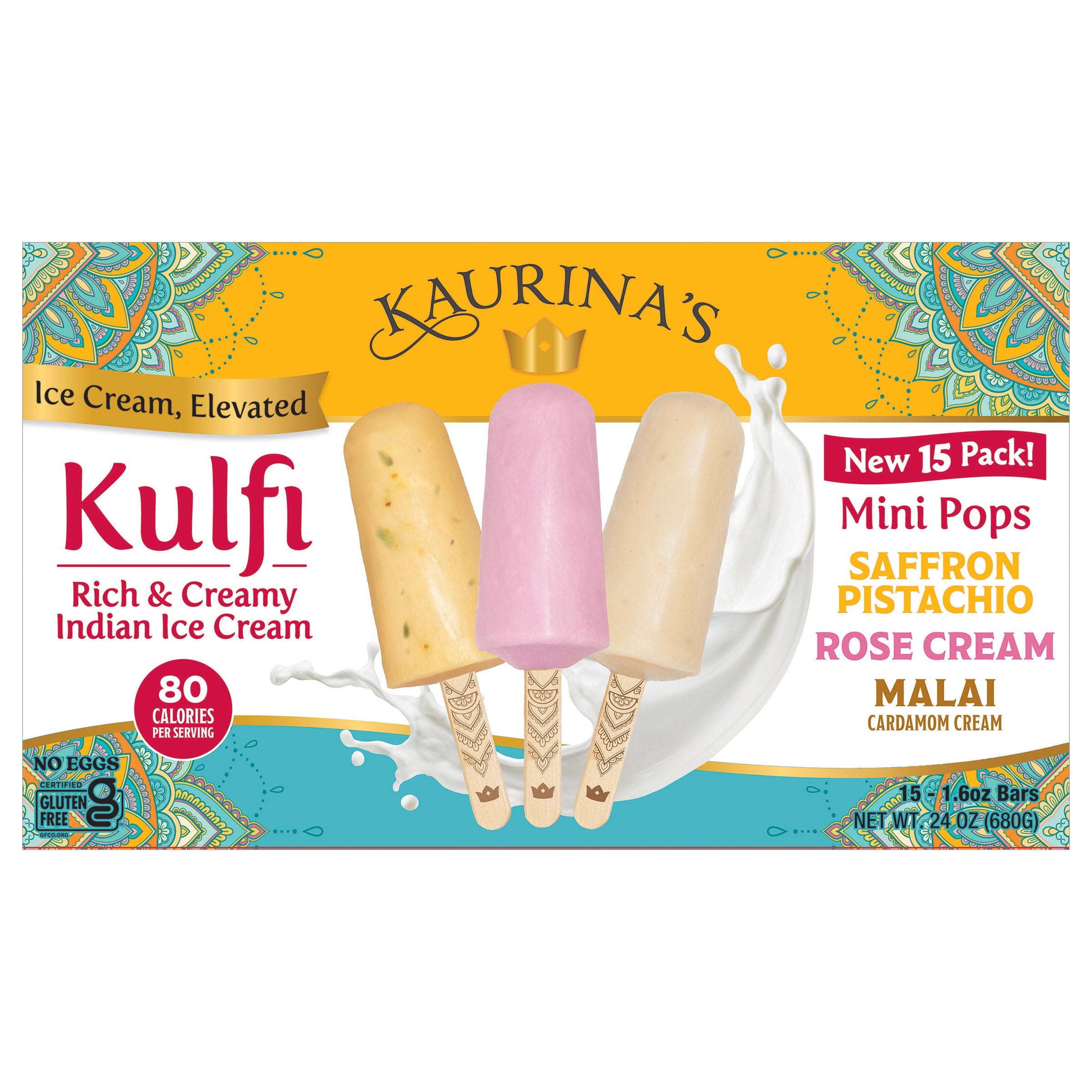 KAURINA'S KULFI VARIETY PACK 15 CT
