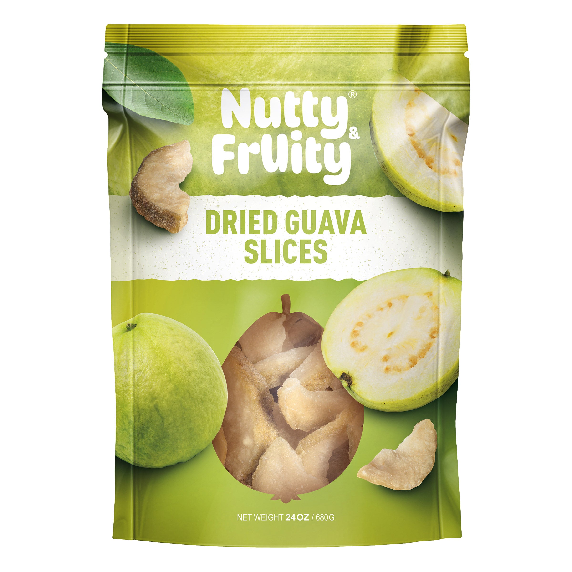 NUTTY & FRUITY DRIED GUAVA 24 OUNCES