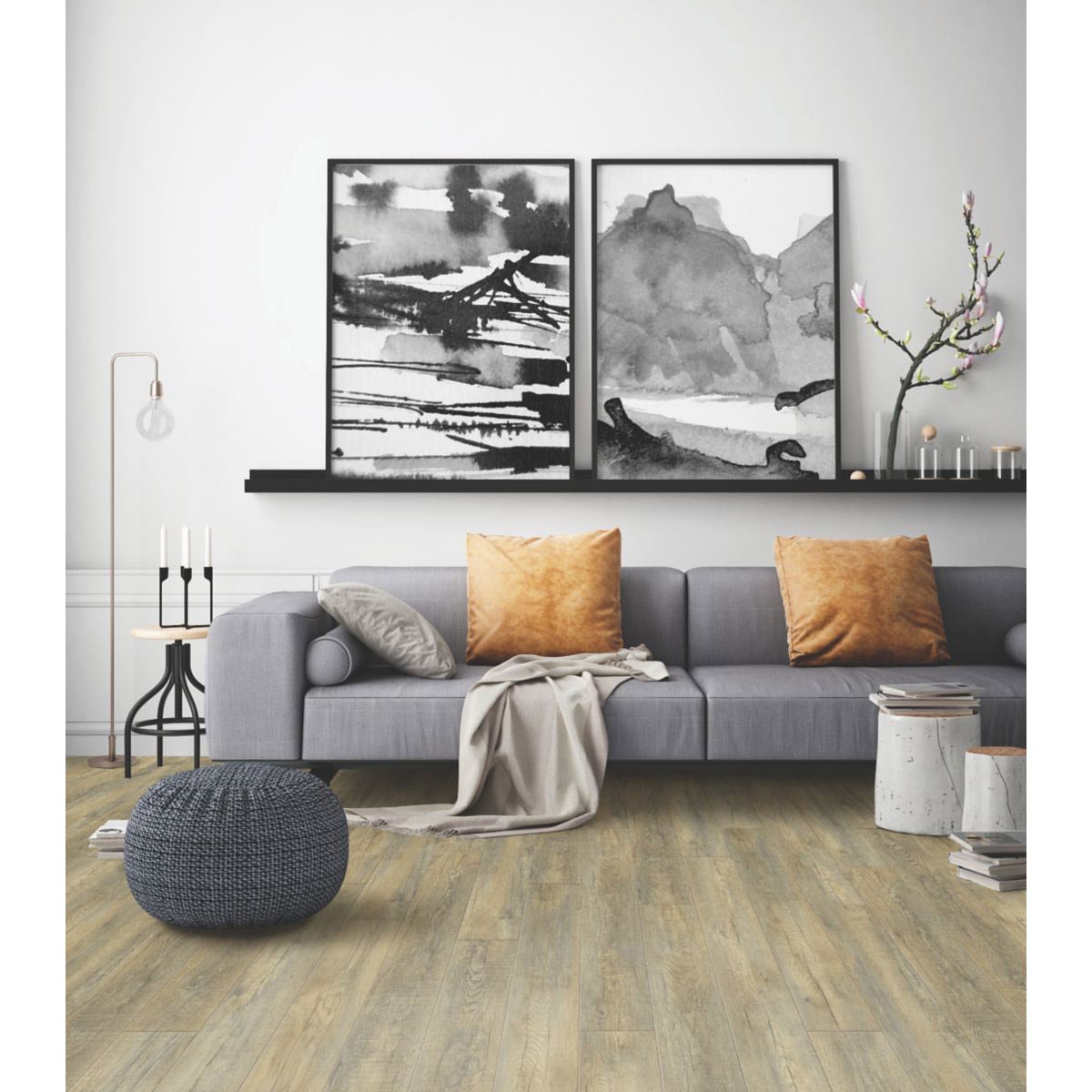 MOHAWK HOME RIVERS EDGE OAK LUXURY VINYL FLOORING¢ - Image 1
