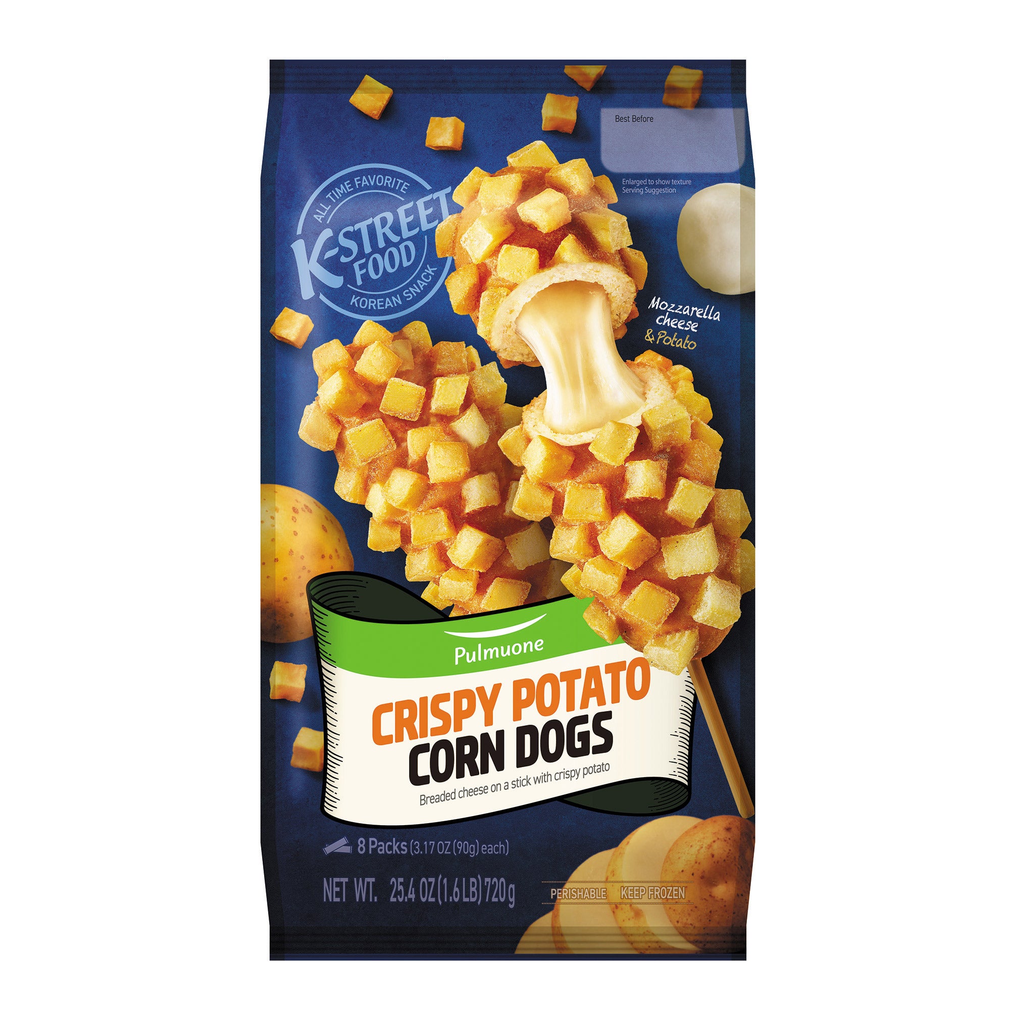 PULMUONE POTATO CHEESE DOG 25.4 OZ