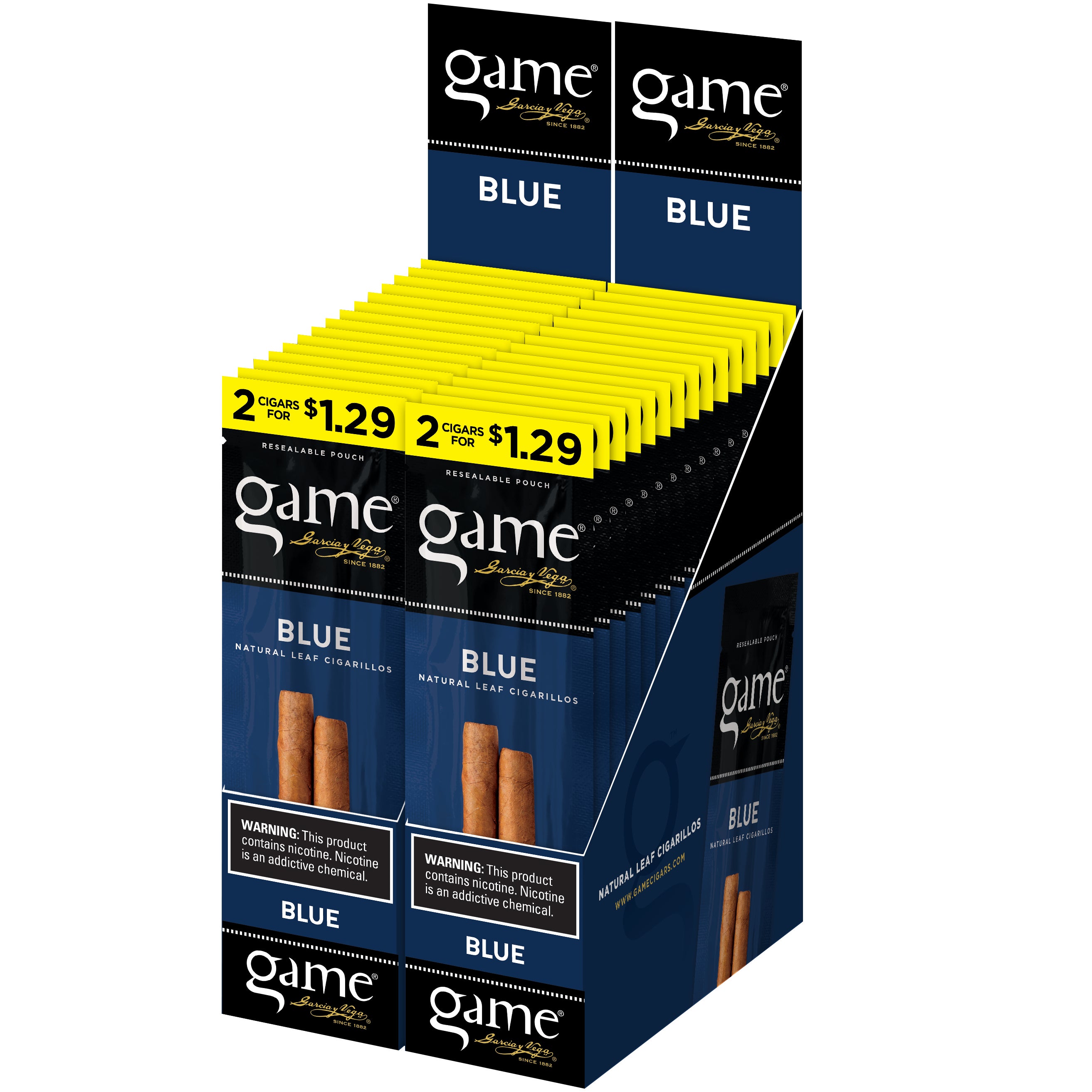 GAME FOILFRESH FLAVOR CIGARILLOS BLUE 30 CT 2/$1.29