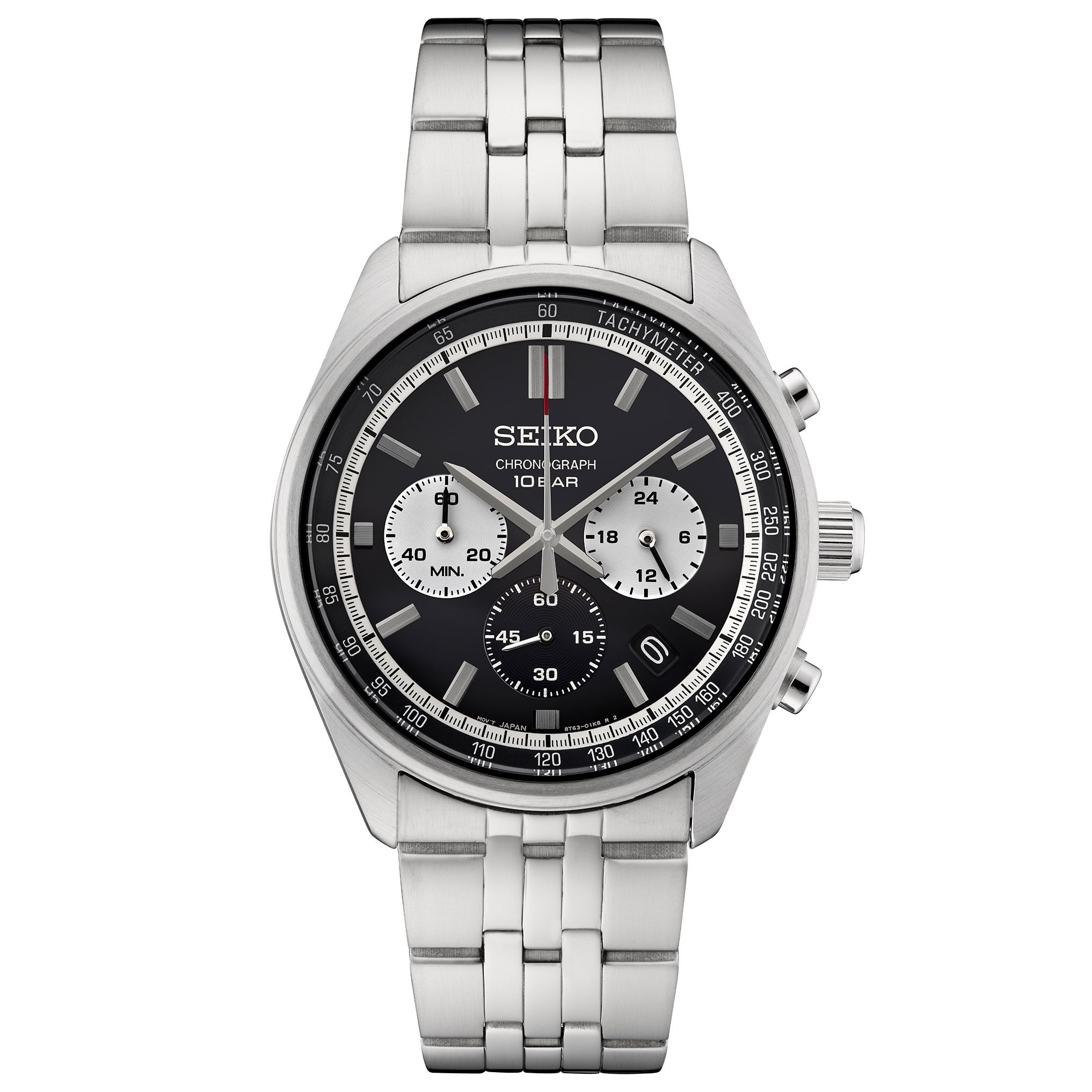 SEIKO CHRONOGRAPH STAINLESS STEEL MENS WATCH - Image 1