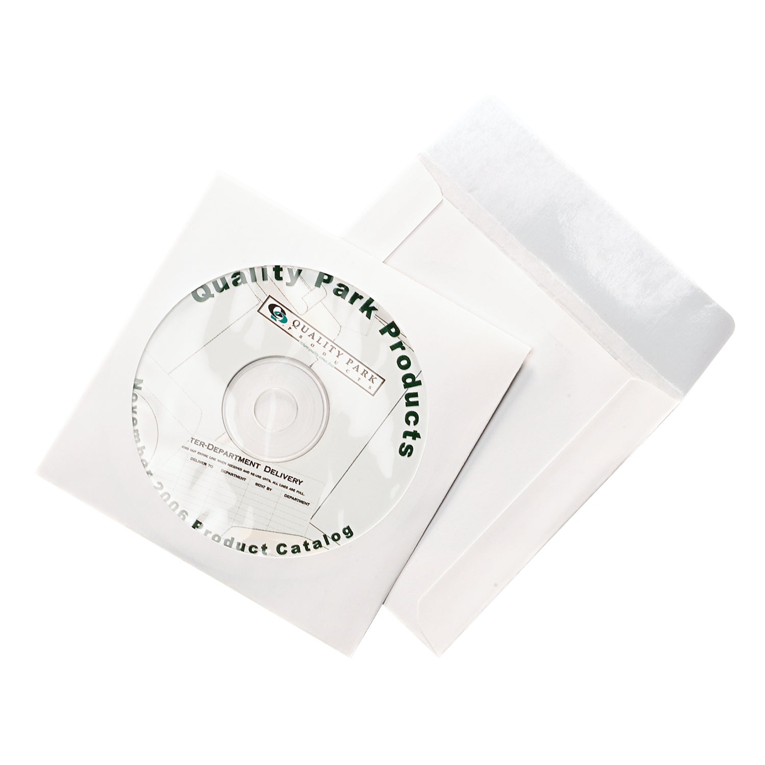 QUALITY PARK CD/DVD SLEEVES 100CT QUA77203 - Image 1