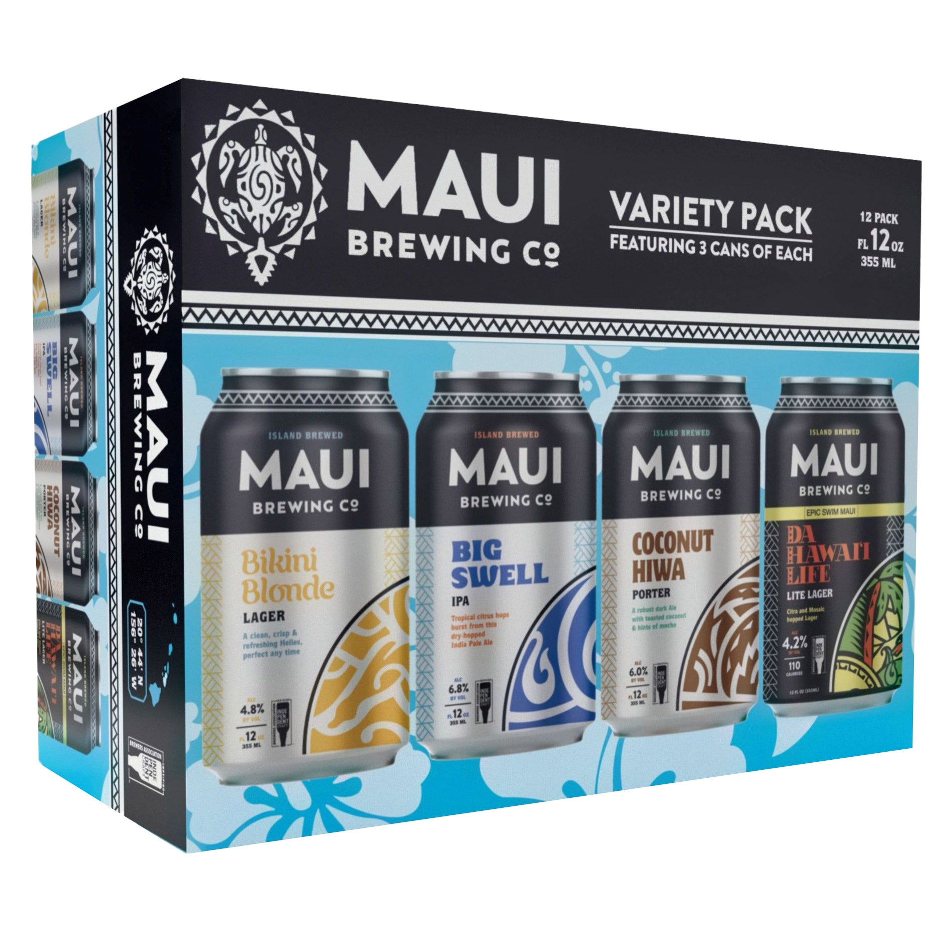 MAUI BREWING COMPANY VARIETY PACK 12/12OZ