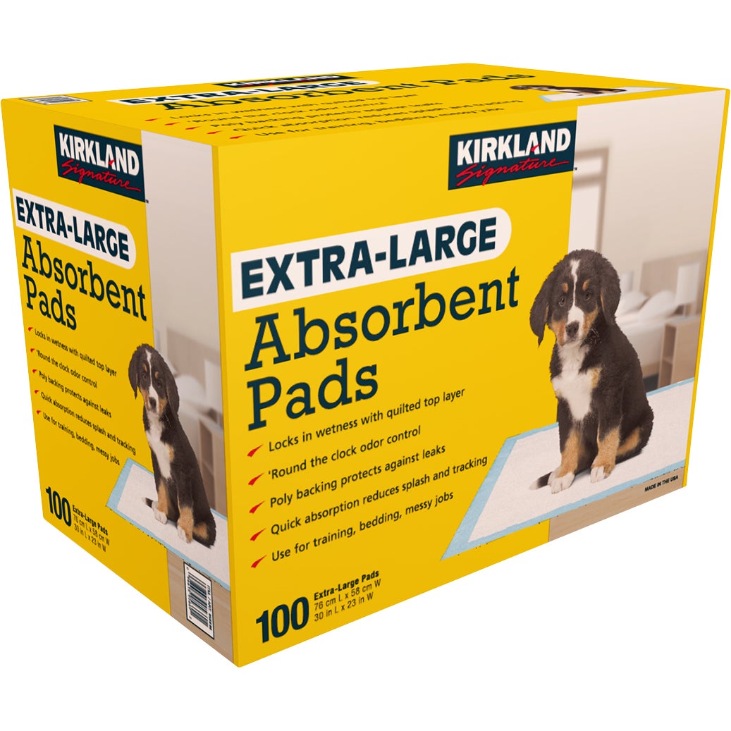 KIRKLAND SIGNATURE ABSORBENT PADS 100 CT 23¨X30¨