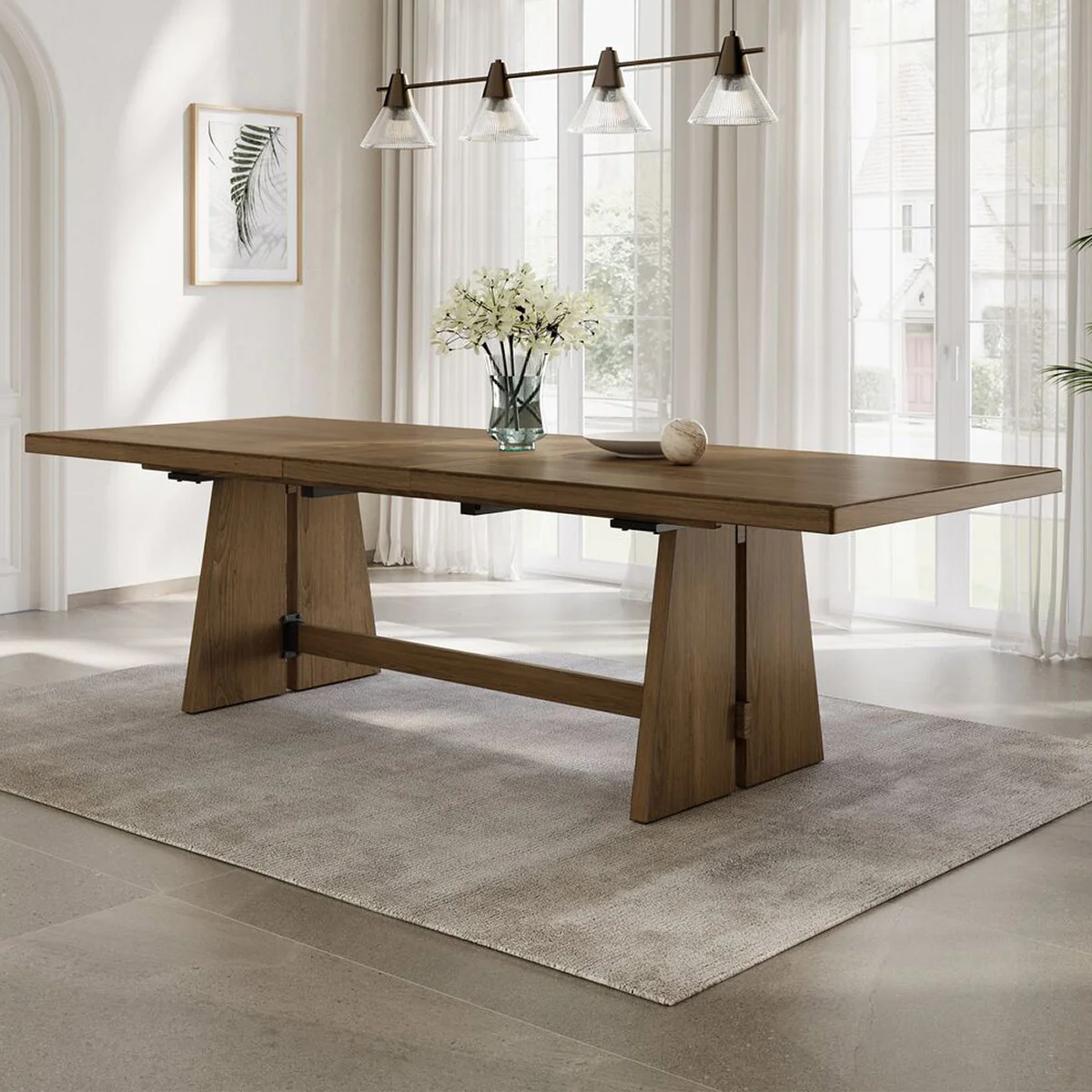 THOMASVILLE KAYDE EXTENDABLE DINING TABLE - Image 1